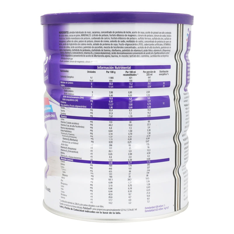 Pediasure Plus Chocolate 900 Gr Polvo Suplemento Alimenticio 7501033957222 perfil 3