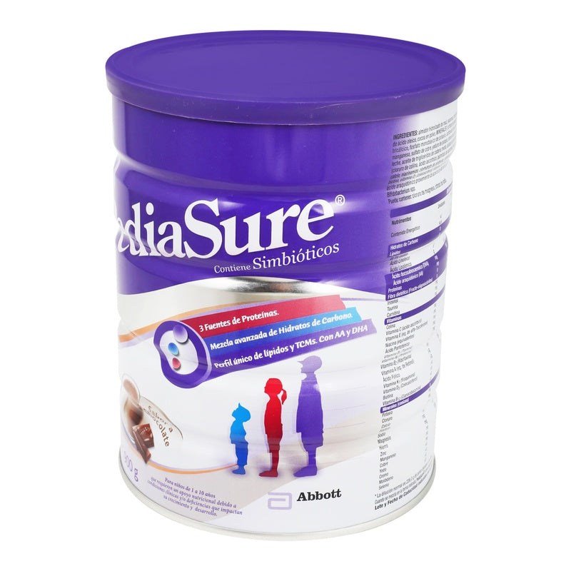 Pediasure Plus Chocolate 900 Gr Polvo Suplemento Alimenticio 7501033957222 perfil 4