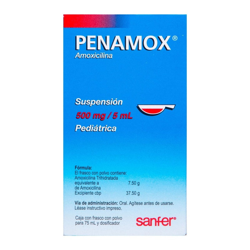 Penamox 500 Mg / 5 Ml Pediátrico 75 Ml Suspensión