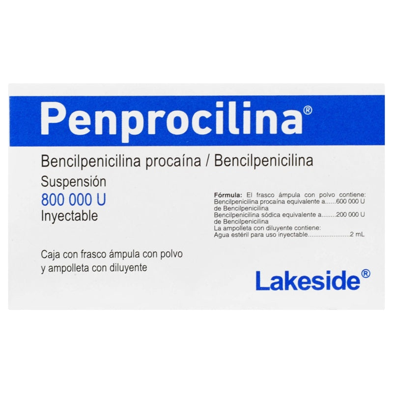 Penprocilina 800000Ui 2 Ml Frasco ímpula 7502009340161 perfil 6