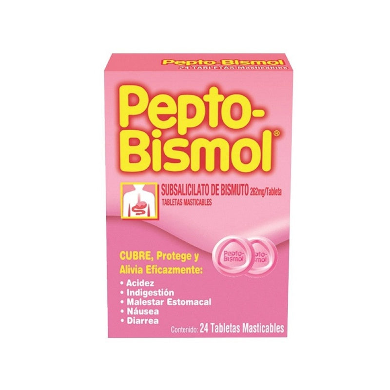 Pepto Bismol 24 Tabletas Mast
