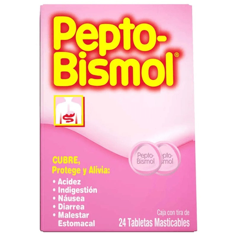 Pepto Bismol 24 Tabletas Mast