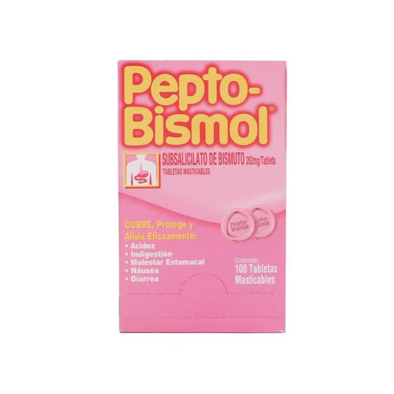 Pepto Bismol 4 25 Tabletas Mast