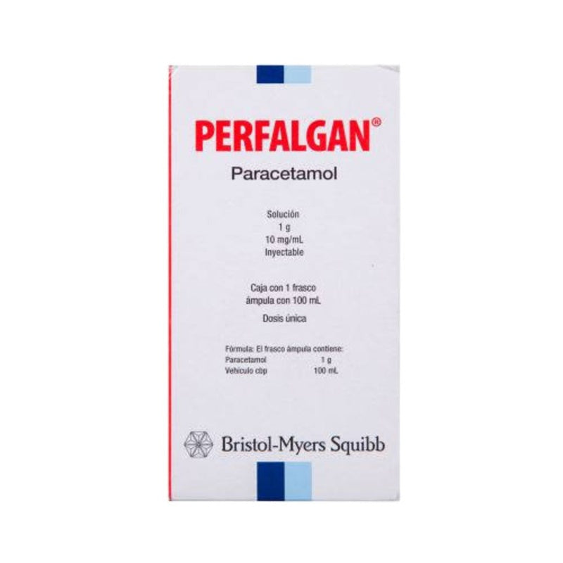 Perfalgan 10 Mg / Ml 1000 Mg 100 Ml Solución Inyectable Iv