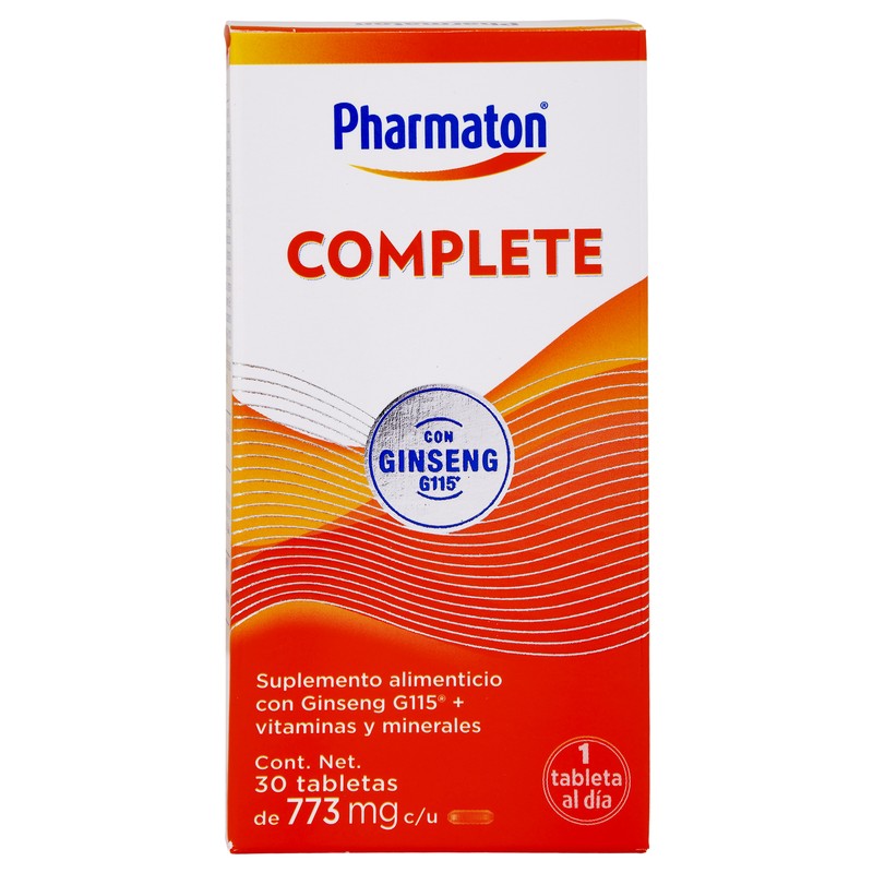 Pharmaton Complete 30 Tabletas Suplemento Alimenticio 3664798062229