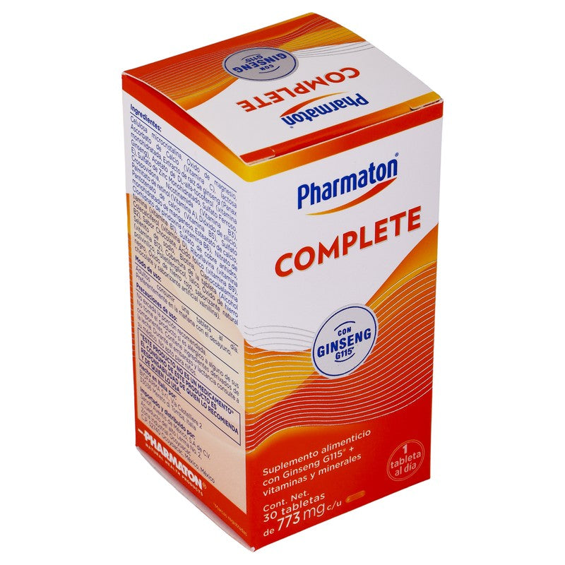 Pharmaton Complete 30 Tabletas Suplemento Alimenticio 3664798062229 2