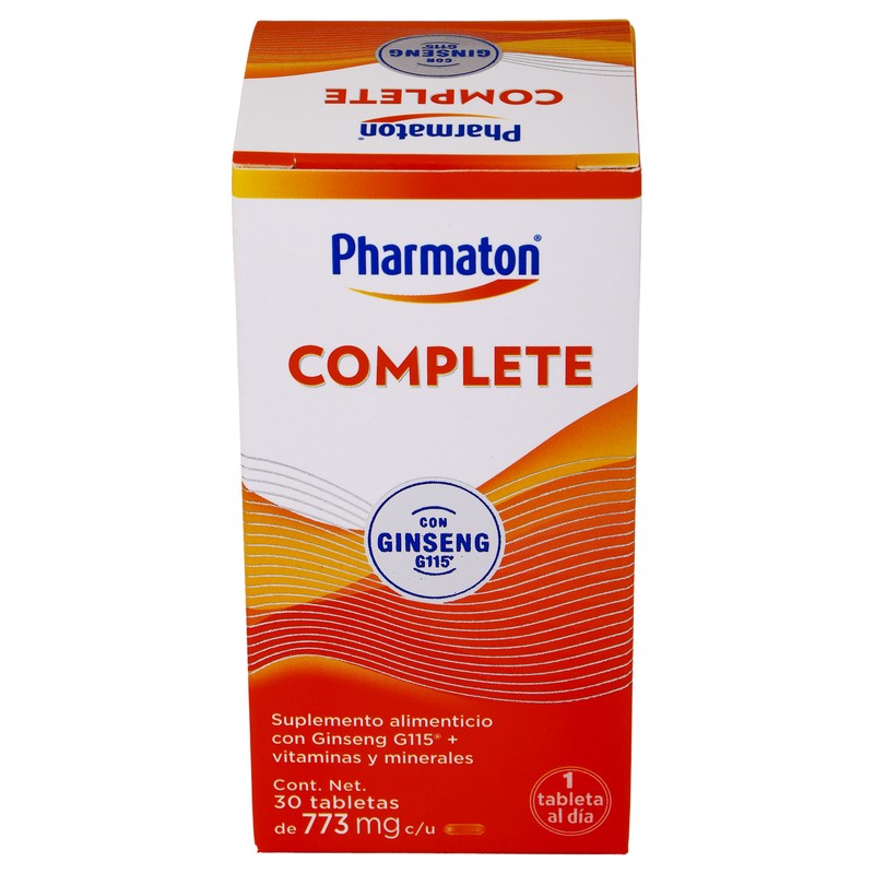 Pharmaton Complete 30 Tabletas Suplemento Alimenticio 3664798062229 3