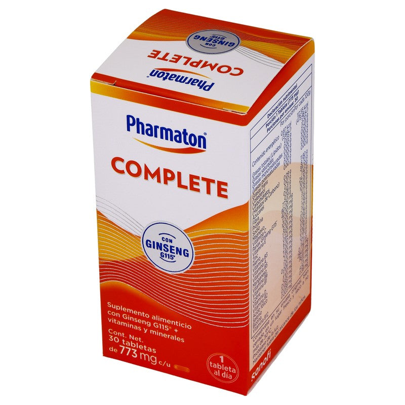 Pharmaton Complete 30 Tabletas Suplemento Alimenticio 3664798062229 4