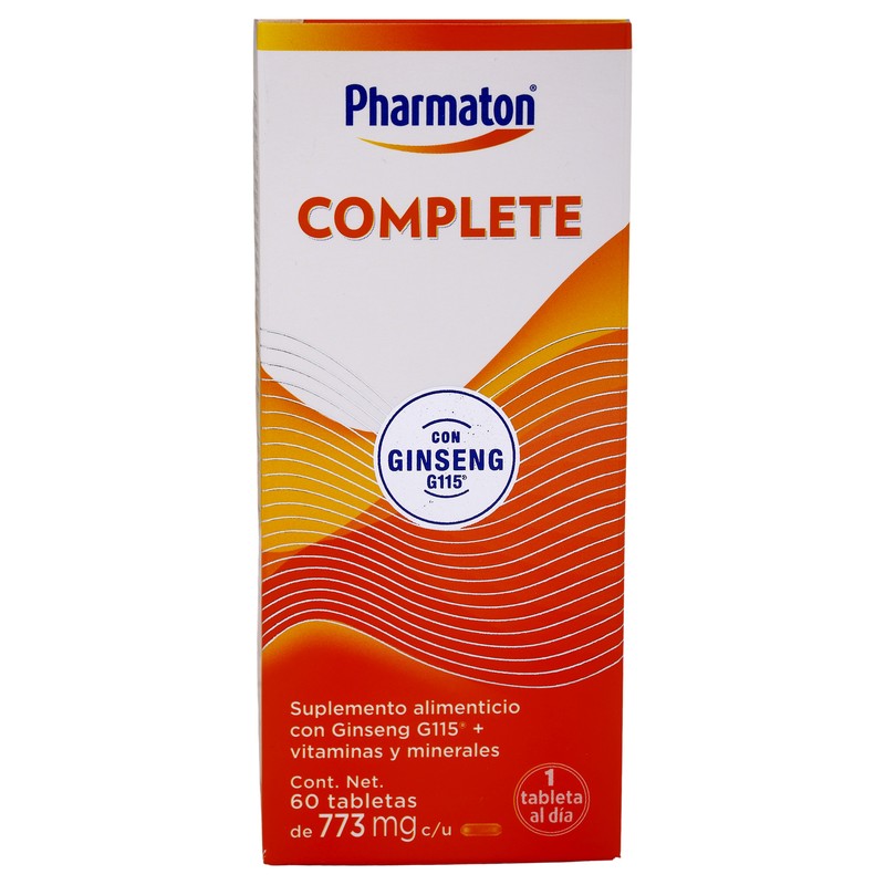 Pharmaton Complete 773Mg 60 Tab Sup Alim 3664798062236