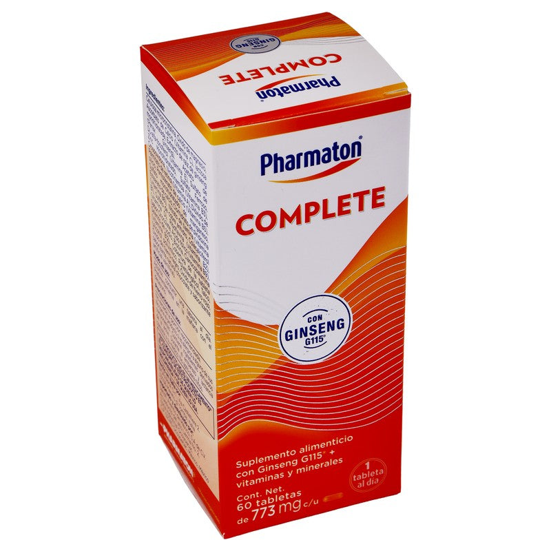 Pharmaton Complete 773Mg 60 Tab Sup Alim 3664798062236 2