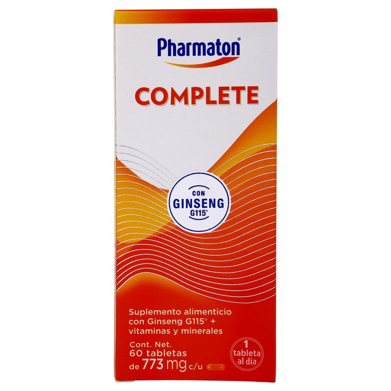 Pharmaton Complete 773Mg 60 Tab Sup Alim 3664798062236 7
