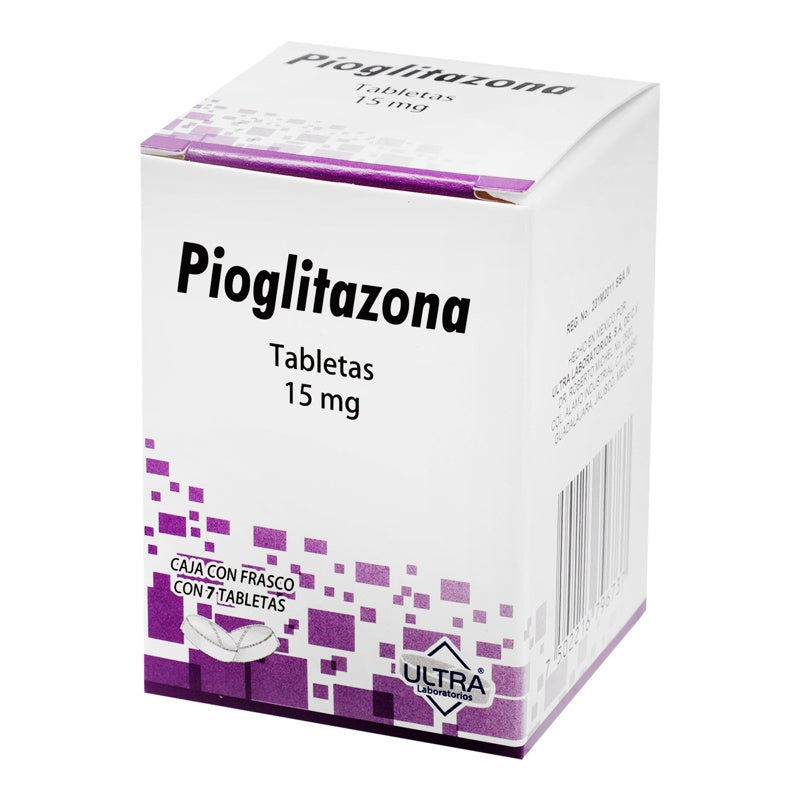 Pioglitazona 15 Mg Con 7 Tabletas Ultra 7502216796737 perfil 3