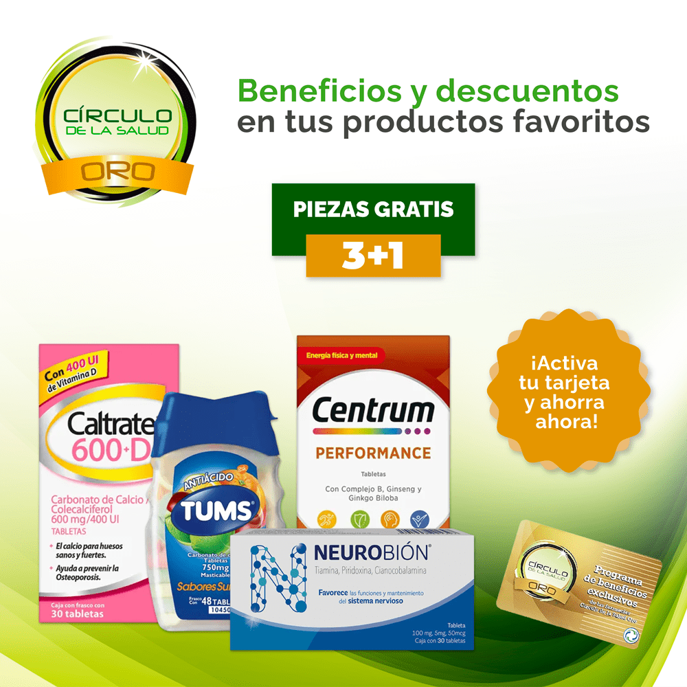 Plan de lealtad Circulo de la salud Oro en OpenFarma