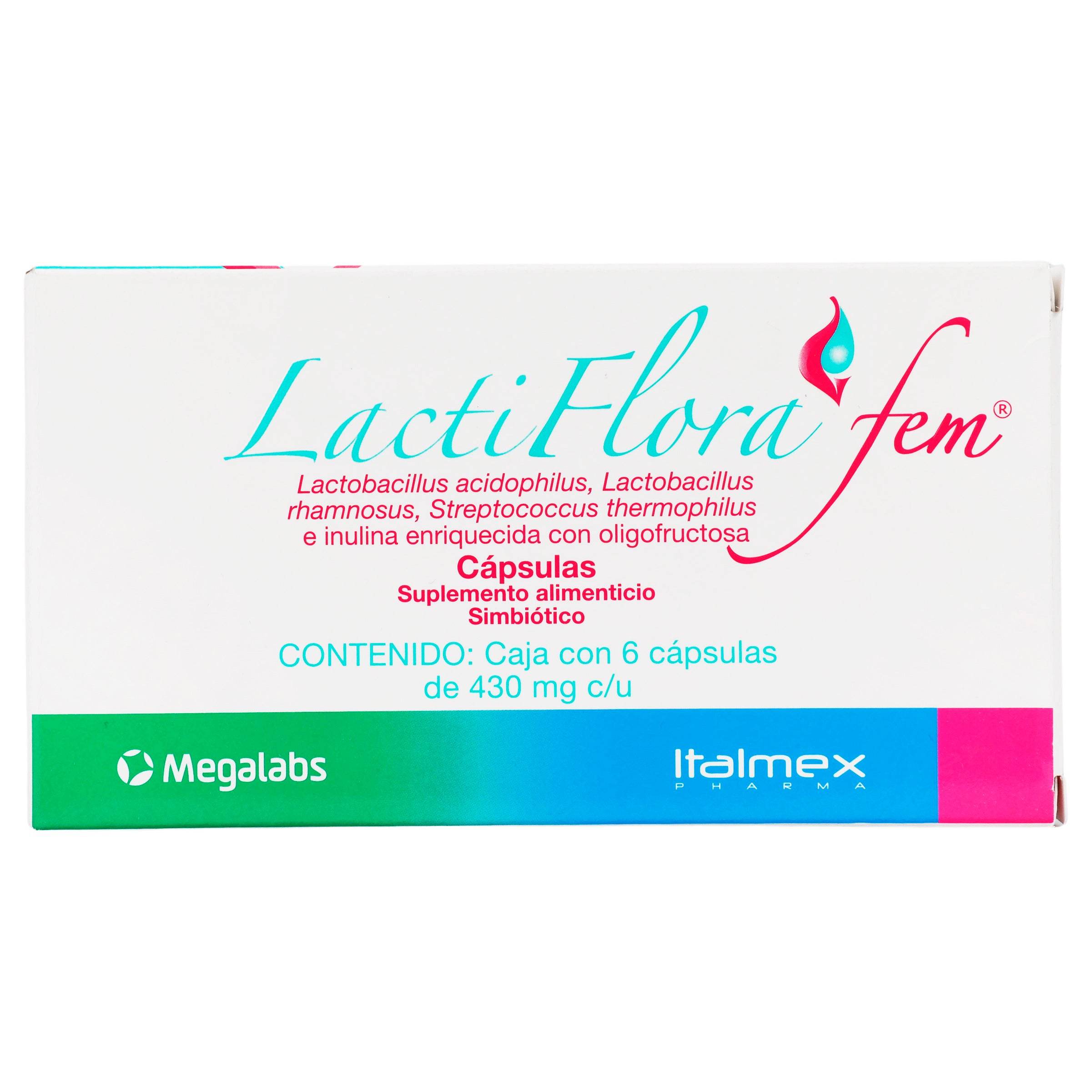 Lactiflora Fem 430Mg Con 6 Capsulas (Lactobacillus) 7501390912599