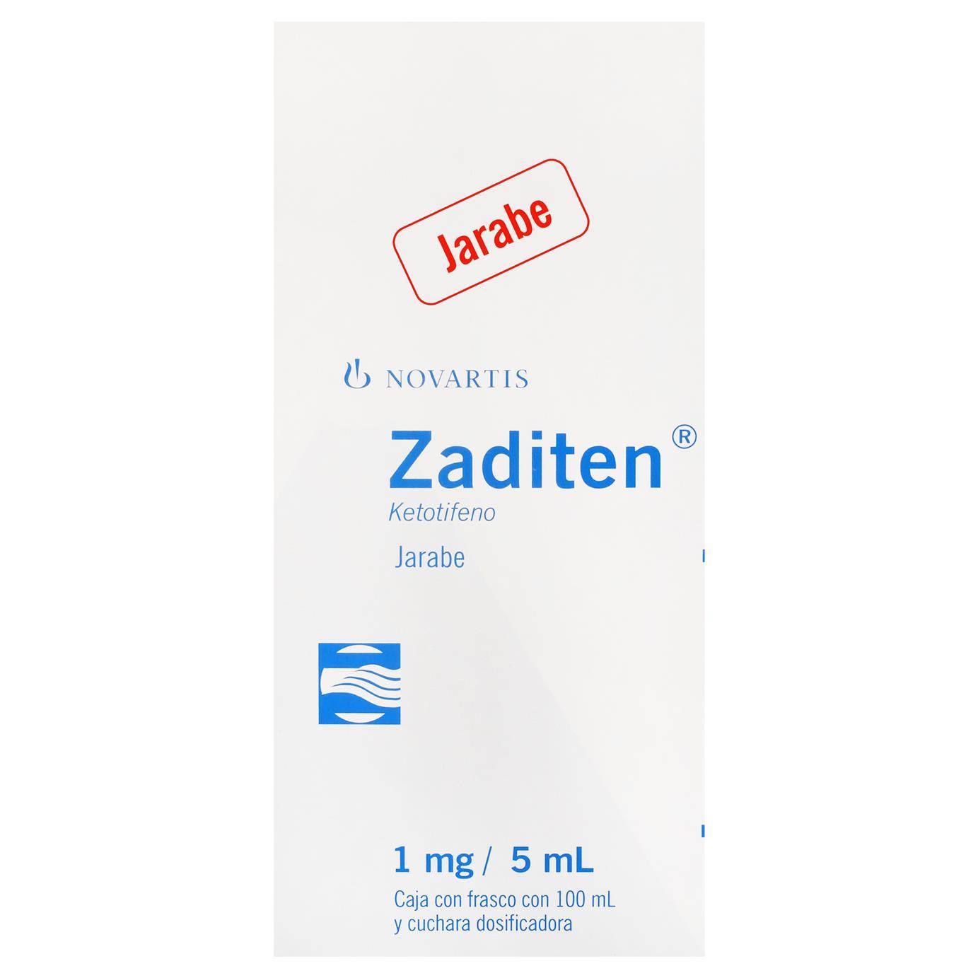 Zaditen Jarabe 1Mg/5Mg 100Ml (Ketotifeno) 7501124856601