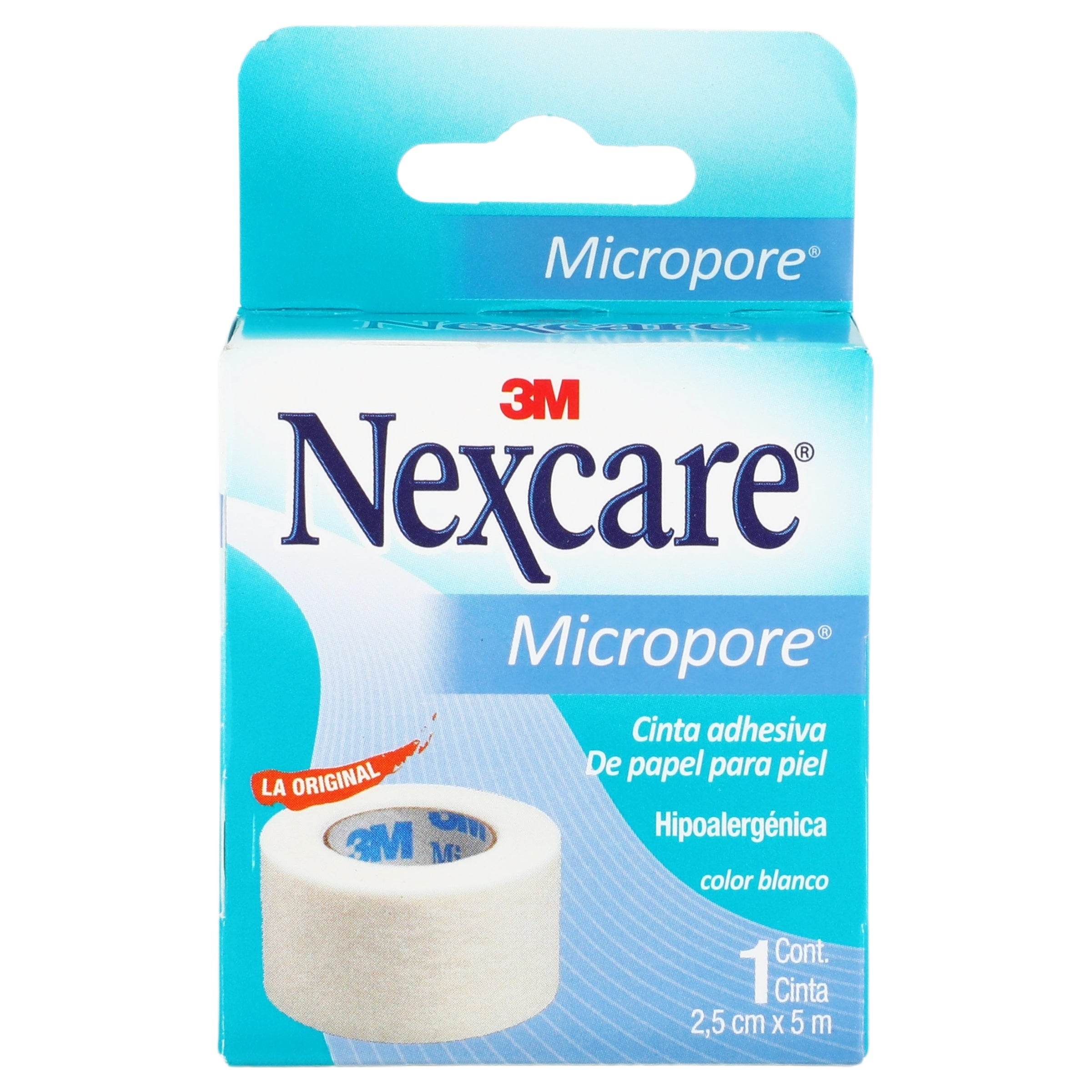 Cinta Microporosa Nexcare Blanco 2.5X5Cm 7501023104018