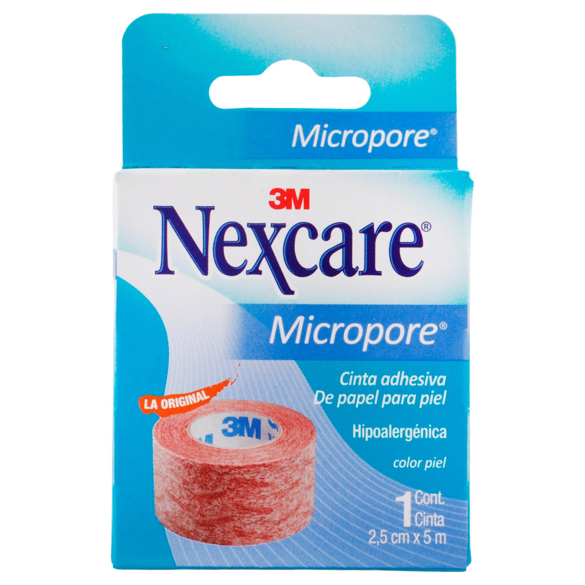 Cinta Microporosa Nexcare Piel 2.5X5Cm 7501023104223
