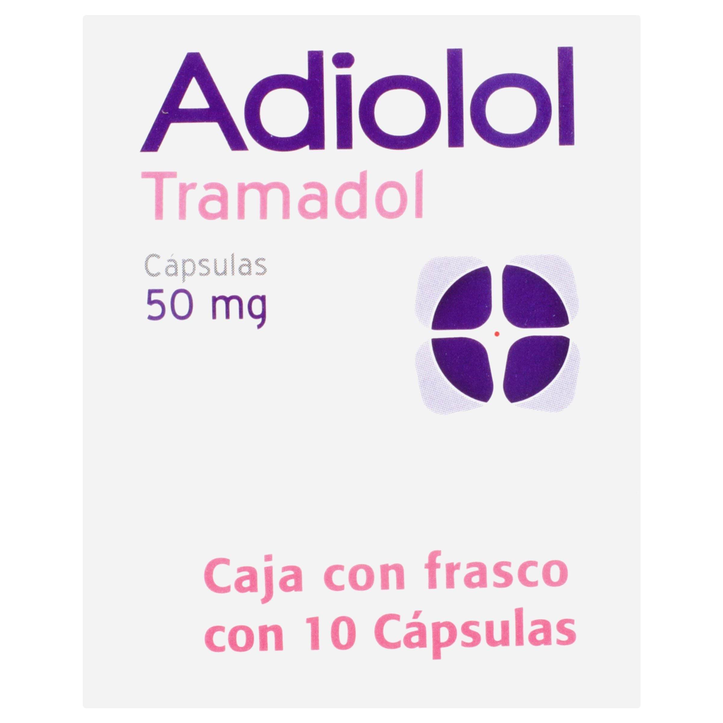Adiolol 50Mg Con 10 Capsulas (Tramadol) 725742761971