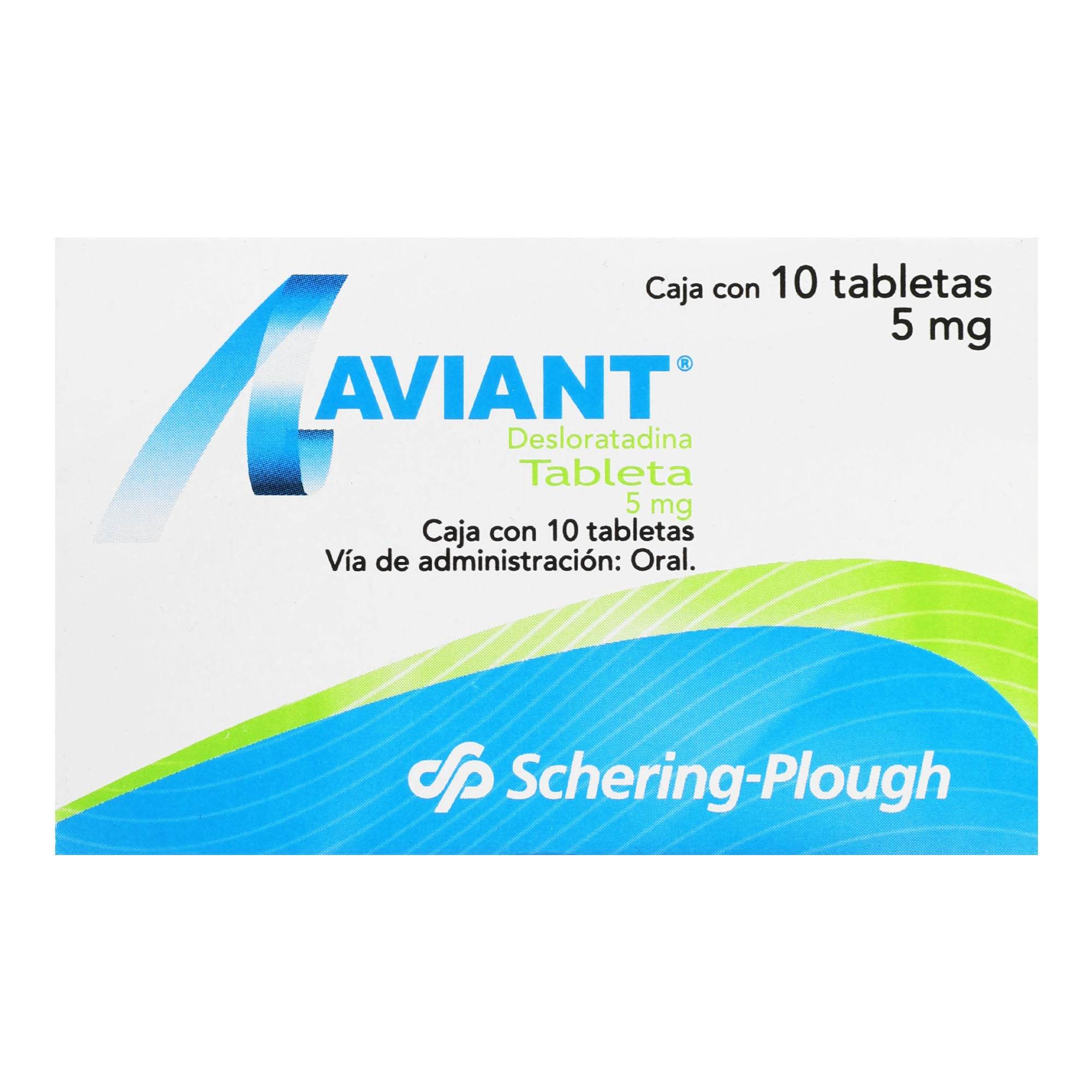 Aviant 5Mg Con 10 Tabletas (Desloratadina) 7501050600316