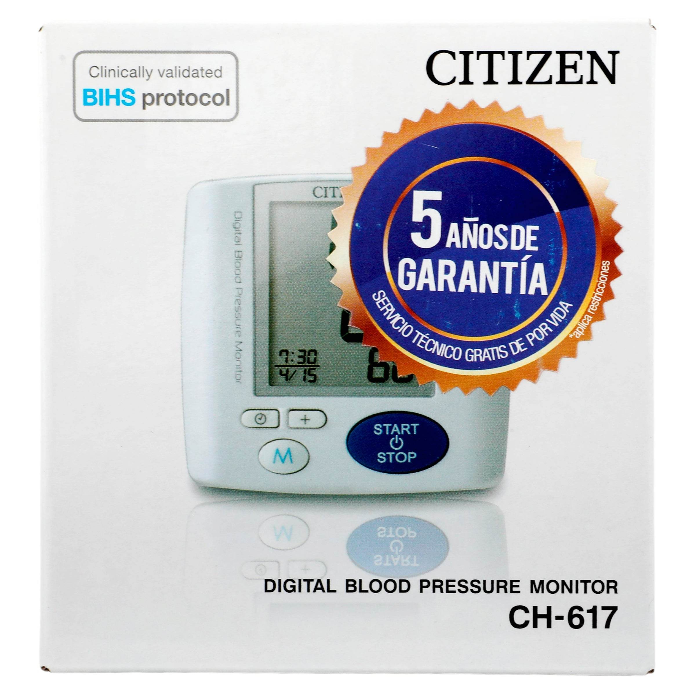 Monitor De Presión Arterial Digital Citizen Muñeca 4580193650870