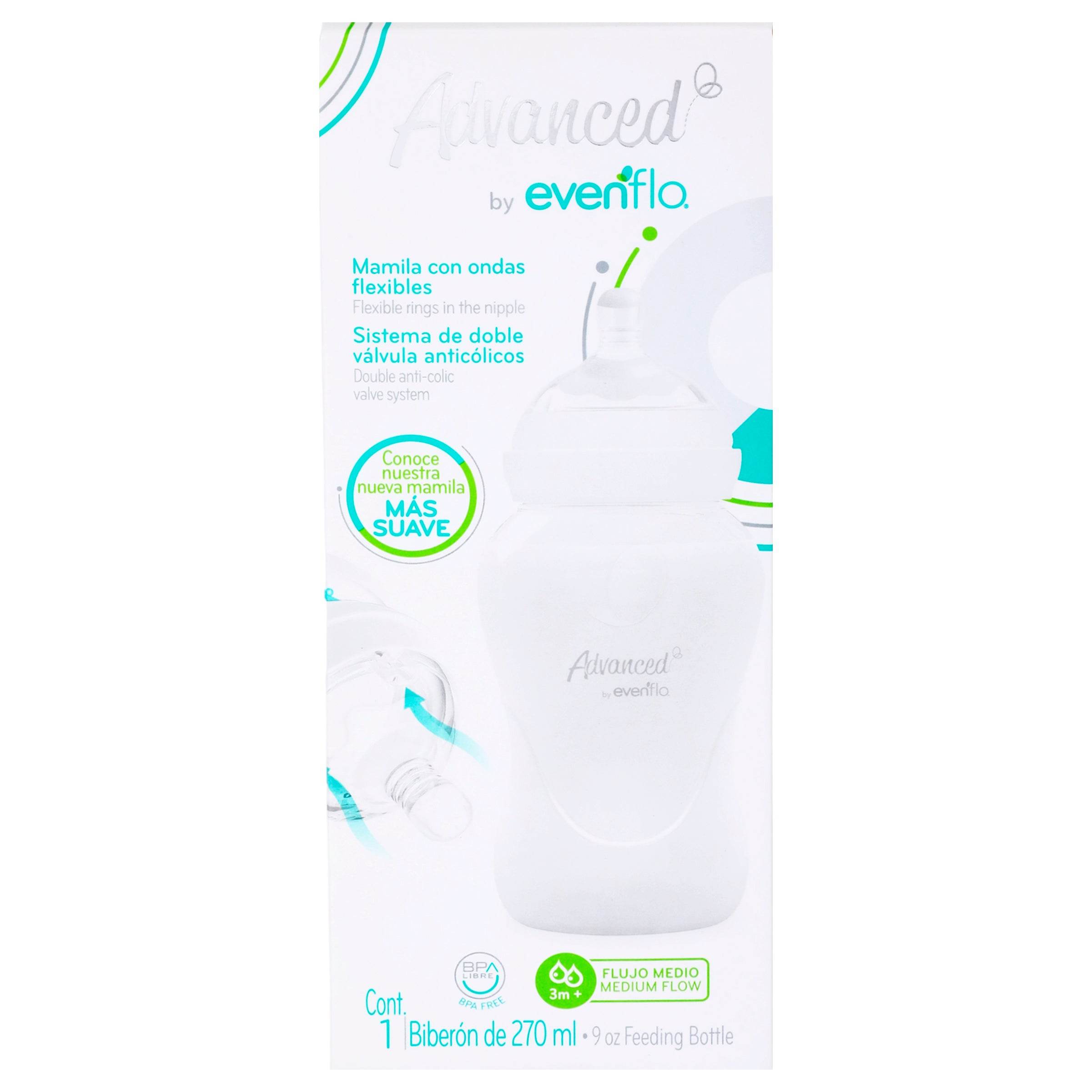Biberon Advance Flujo Medio 9Oz Avent 7501027511263