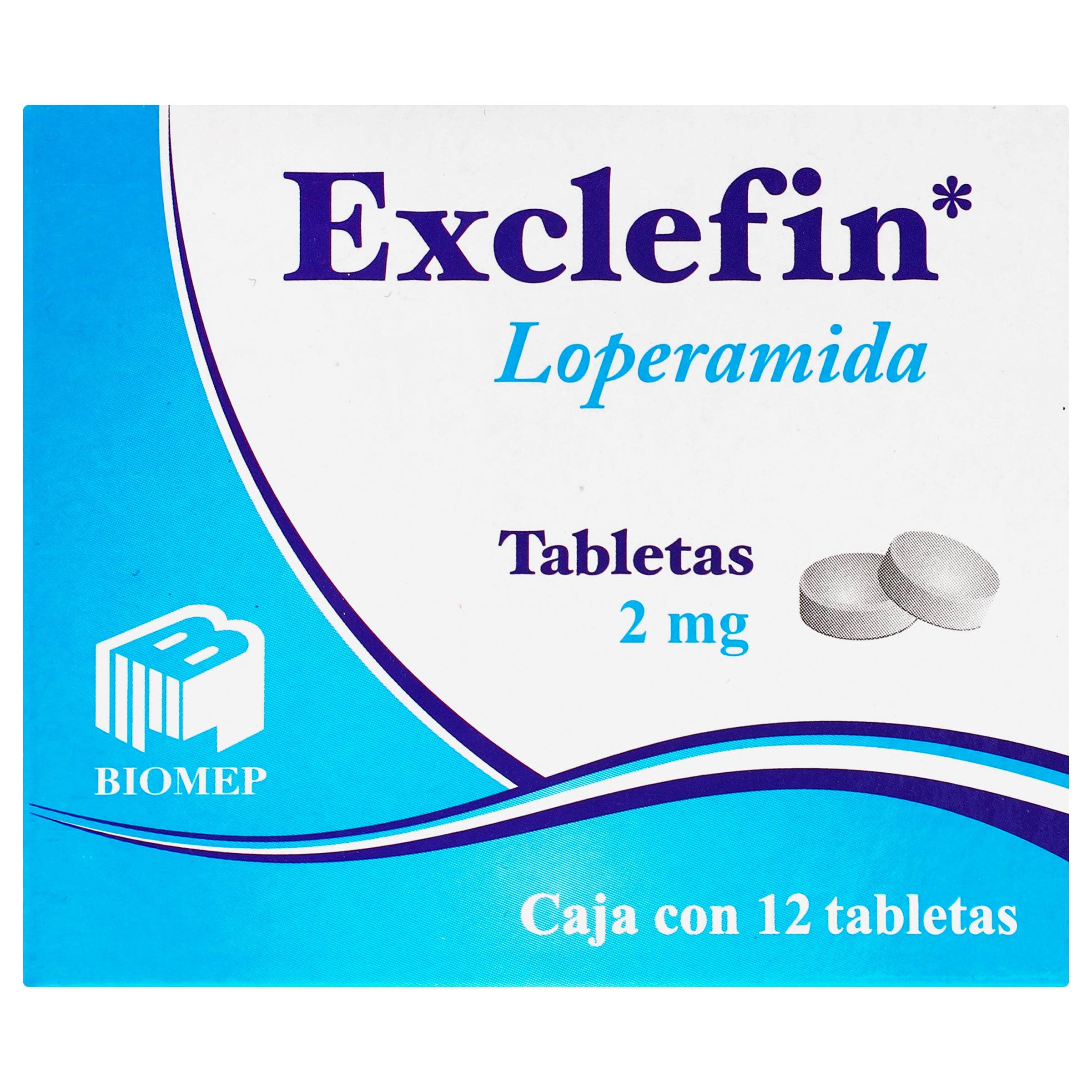 Exclefin (Loperamida)Tab 2Mg C12 7501573900283