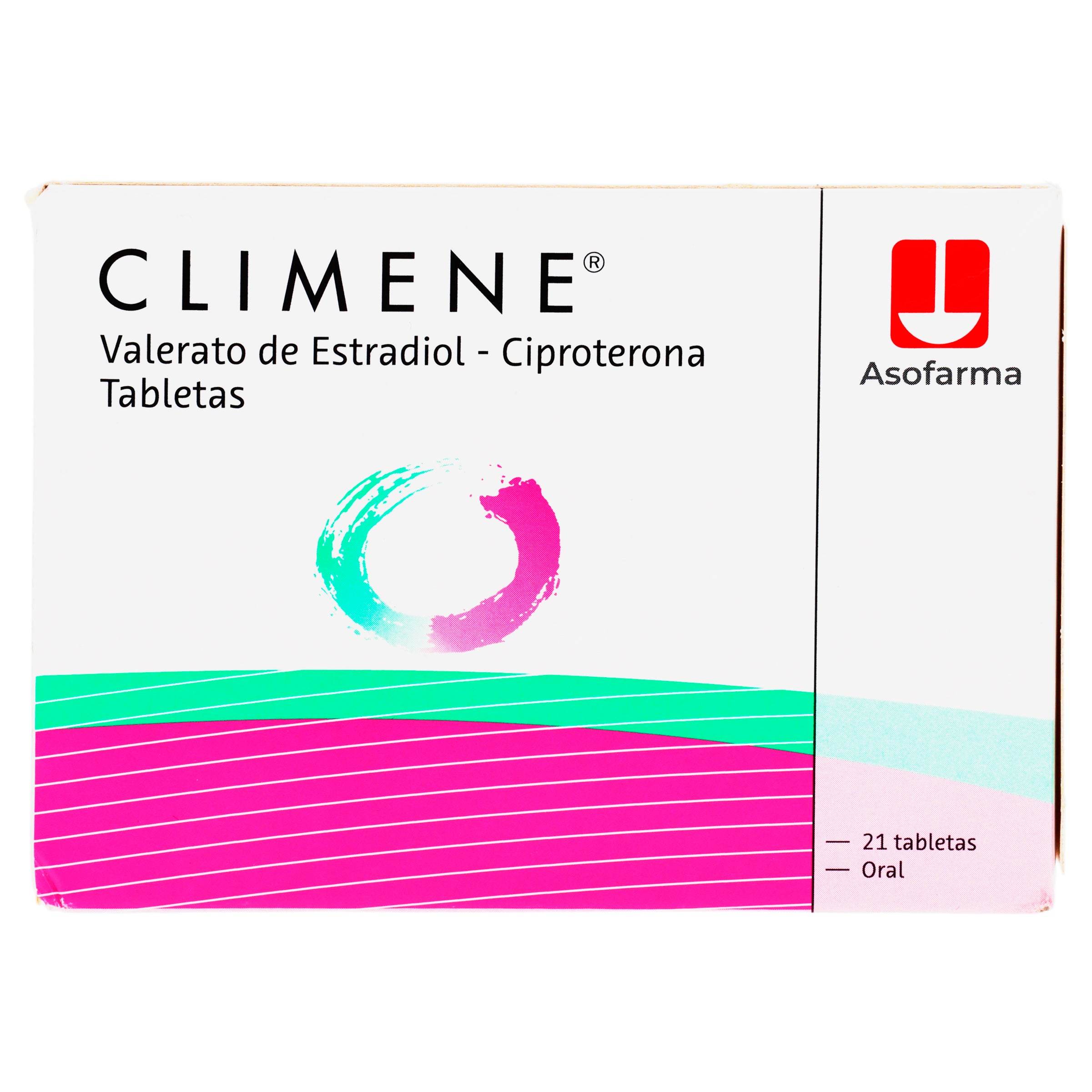 Climene 2Mg/1Mg Con 21 Tabletas (Valerato De Estradiol/Ciproterona) 7896006202523