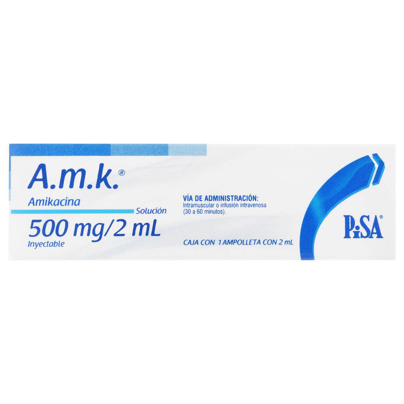 Amk 500Mg 2Ml Con 1 Ampulas (Amikacina) 7501125105135