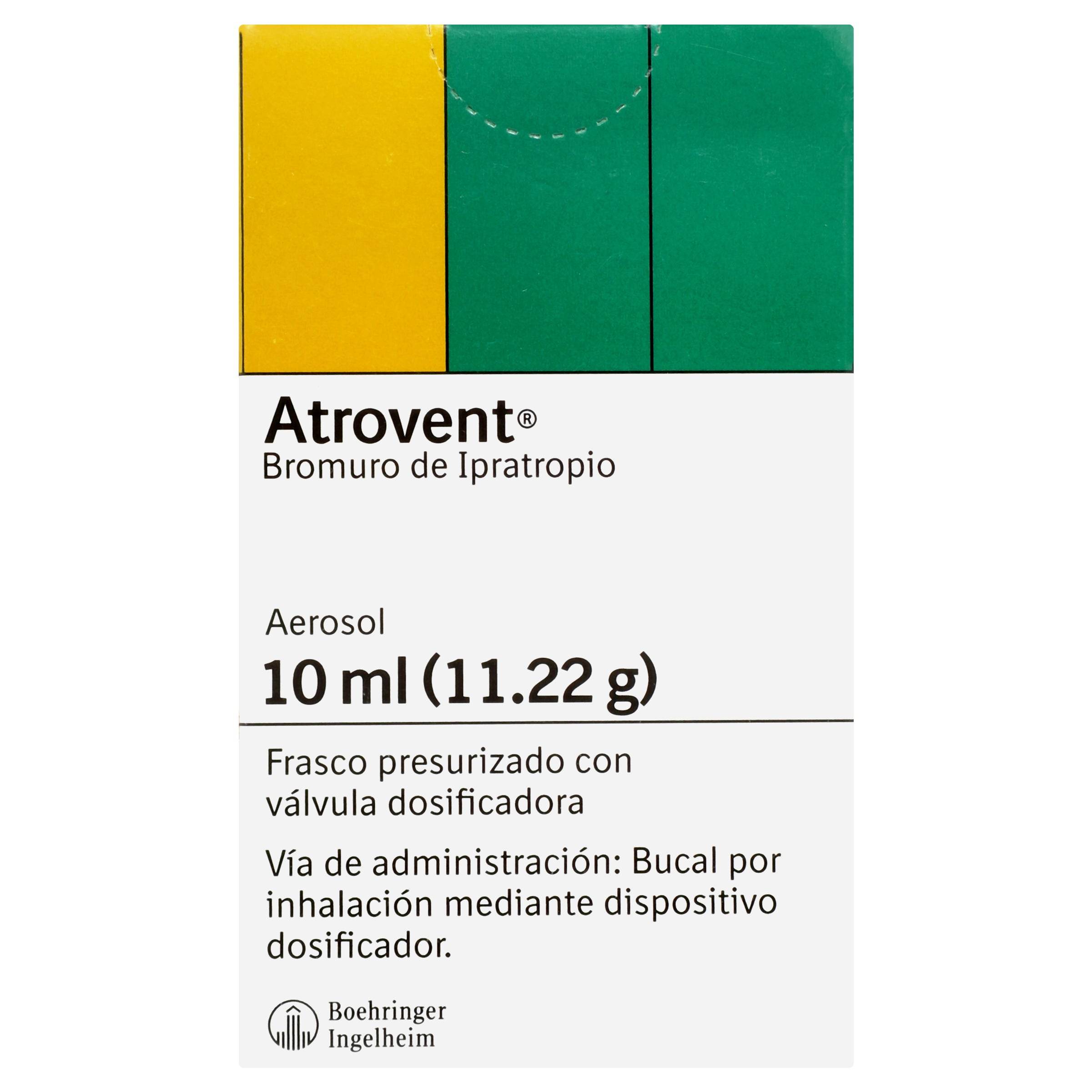 Atrovent Aerosol 11.2G/10Ml Con 1 (Bromuro De Ipatropio) 7501037901030