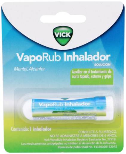 Vick Vaporub Innhalador 197Mg (Alcanfor/Mentol) 7501007459332