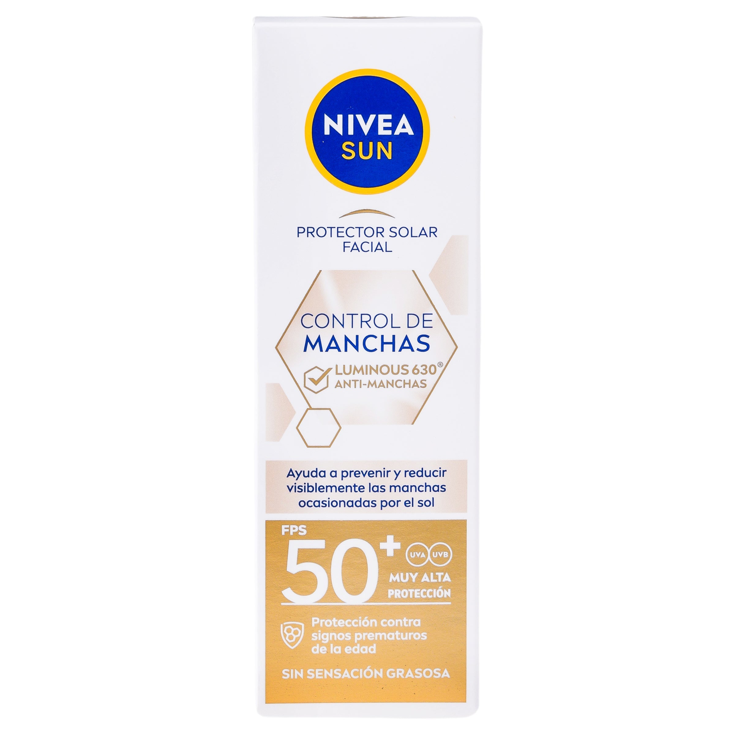 Bloqueador Nivea Sun Control De Manchas Luminous 630 Fps 50 40 Ml 4006000064918