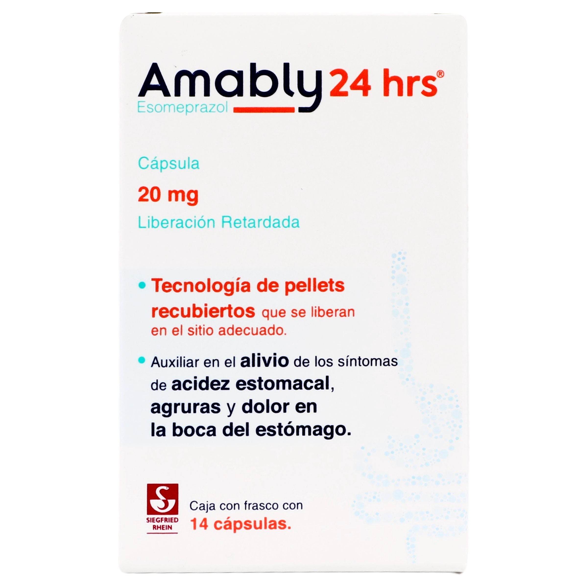 Amably 20Mg Con 14 Capsulas (Esomeprazol) 7501300421487