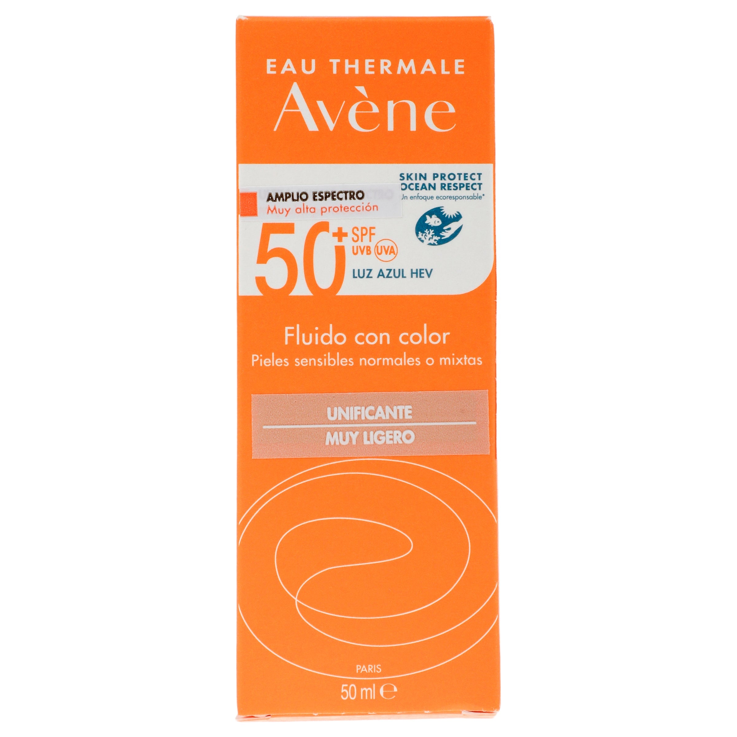 Avene Fluido Fps 50+ Piel Sensibles Mixtas 50 Ml 3282770149111