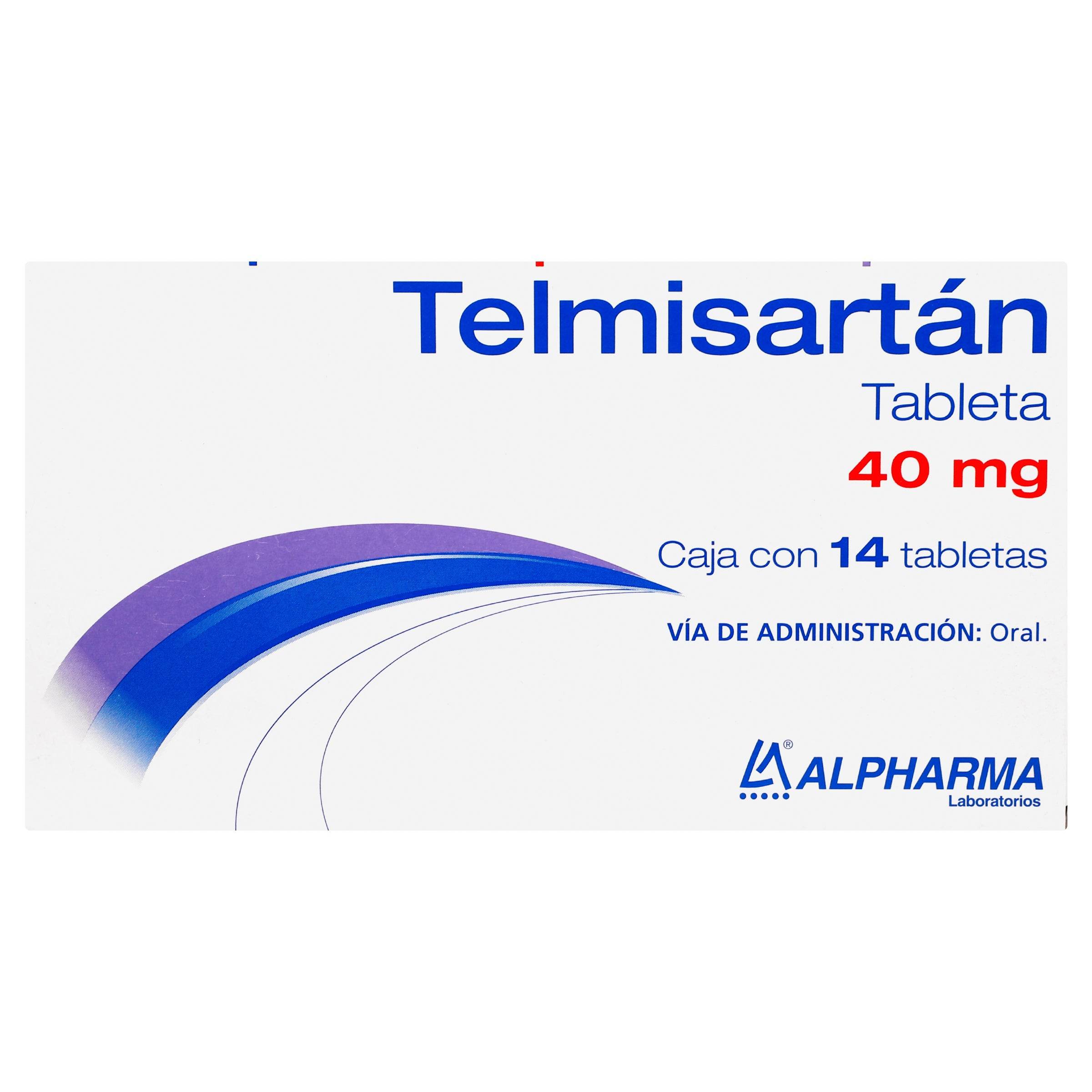 Telmisartan 40Mg Con 14 Alpharma Tabletas 7502226293790