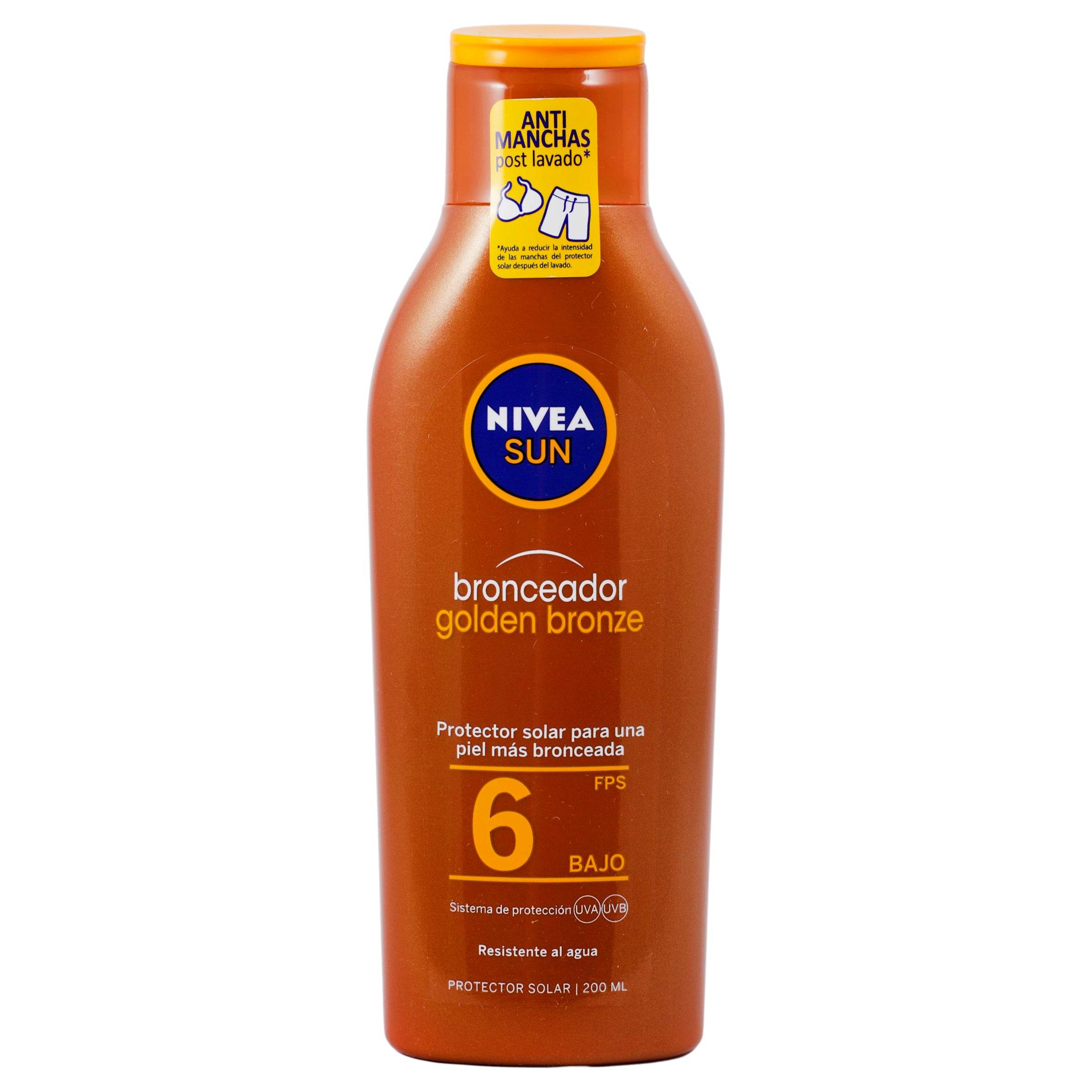 Bronceador Nivea Sun Golden Bronze Fps6 200Ml 4005808944774