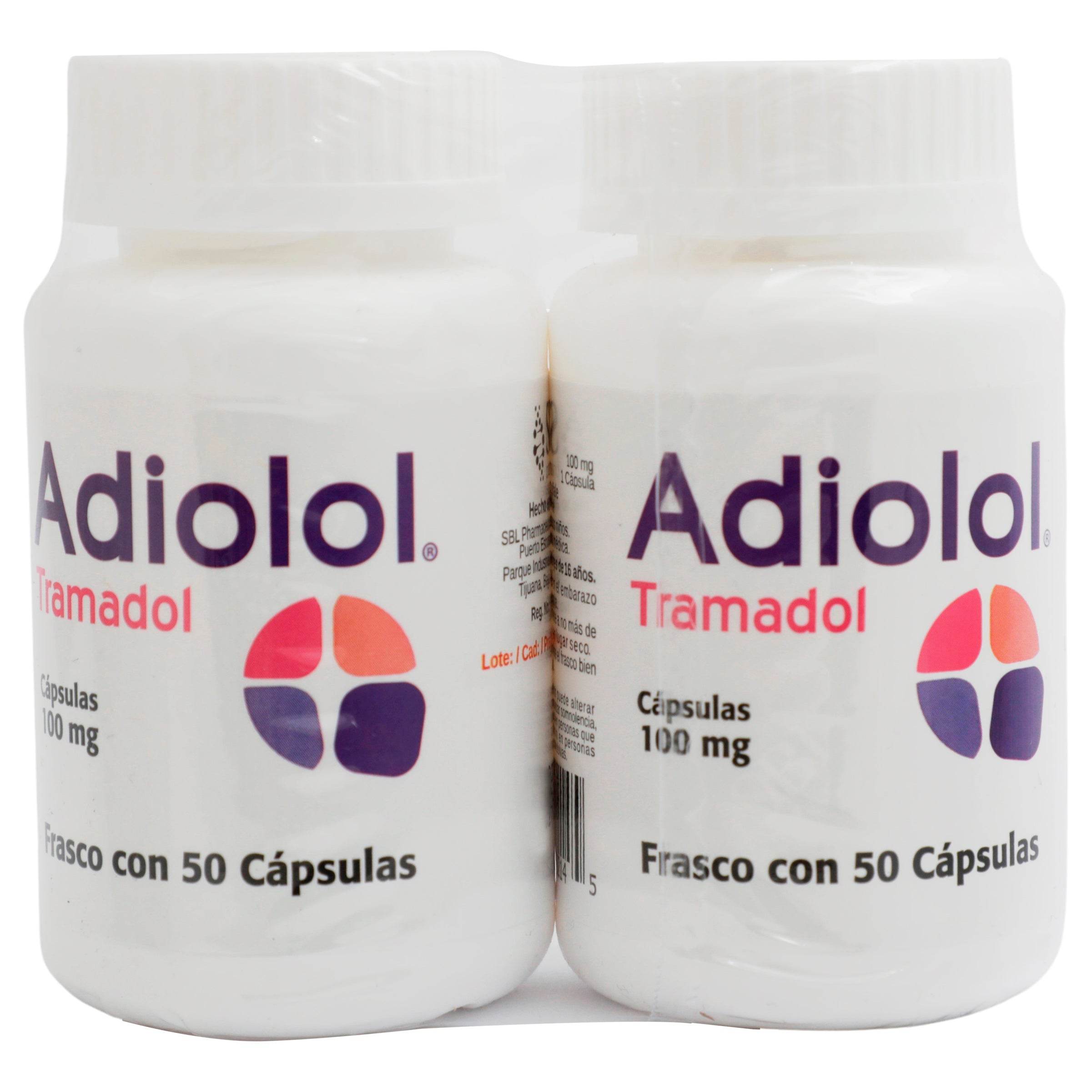 Adiolol 100Mg Con 100 Duo Pack Capsulas (Tramadol) 7257427621452