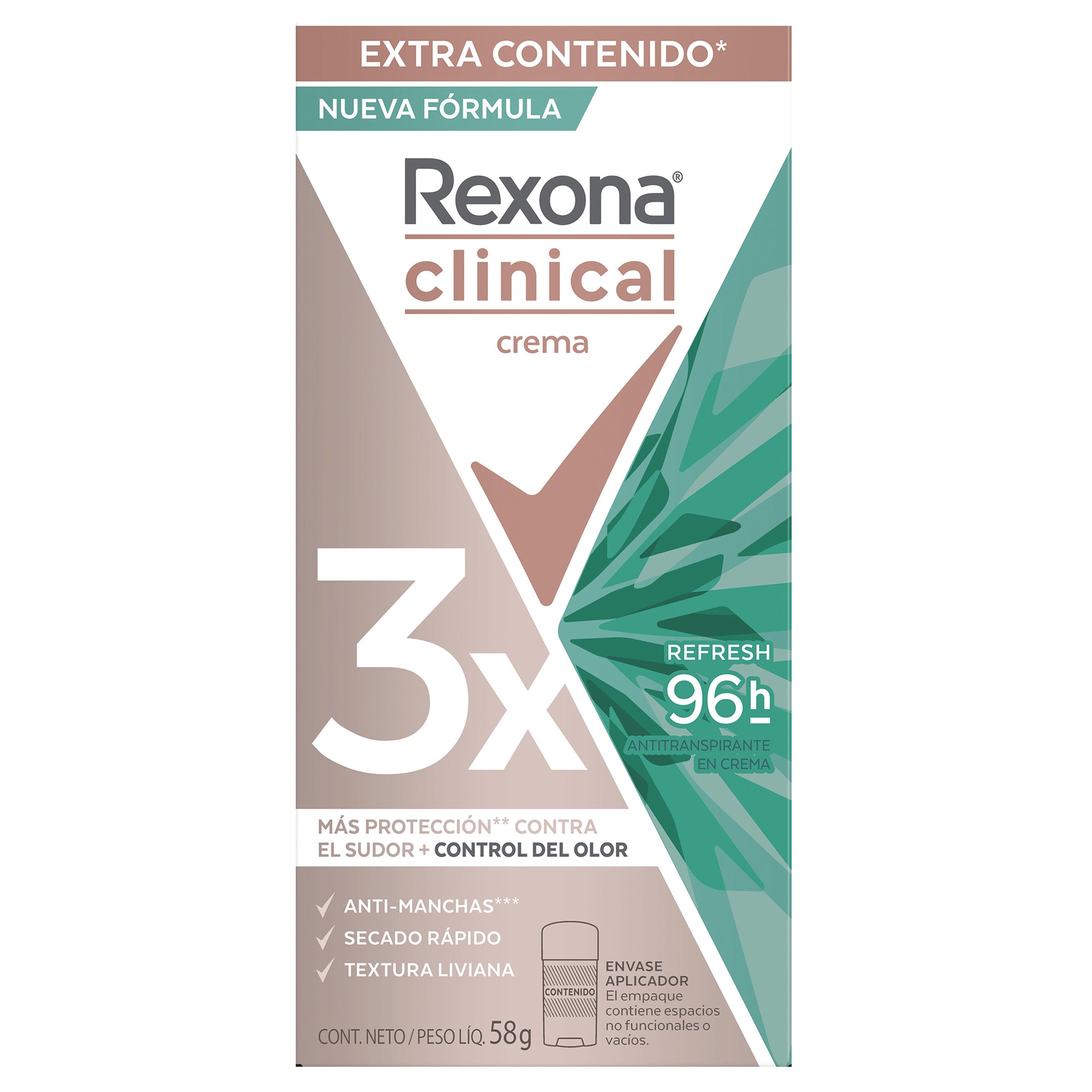 Desod Rexona Clin Refresh 3X 58G 75078836