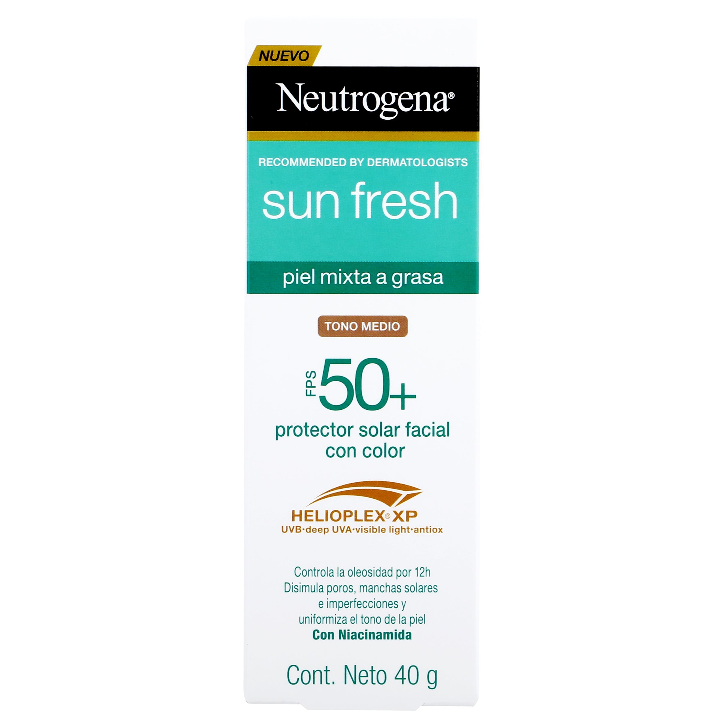Protector Solar Ar Neutrogena Sun Fresh Piel Mixta Fps 50+ Tono B 7891010253219