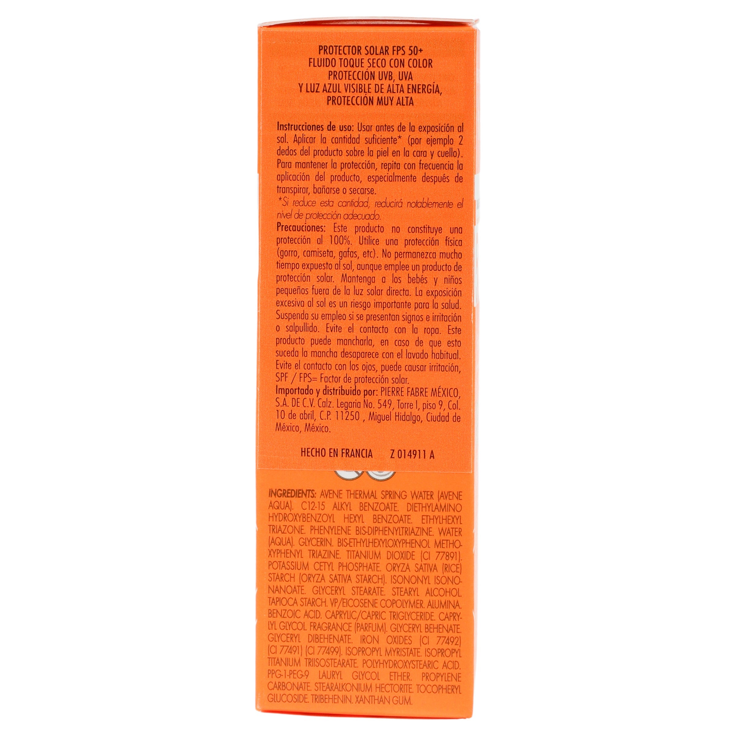 Avene Fluido Fps 50+ Piel Sensibles Mixtas 50 Ml 3282770149111