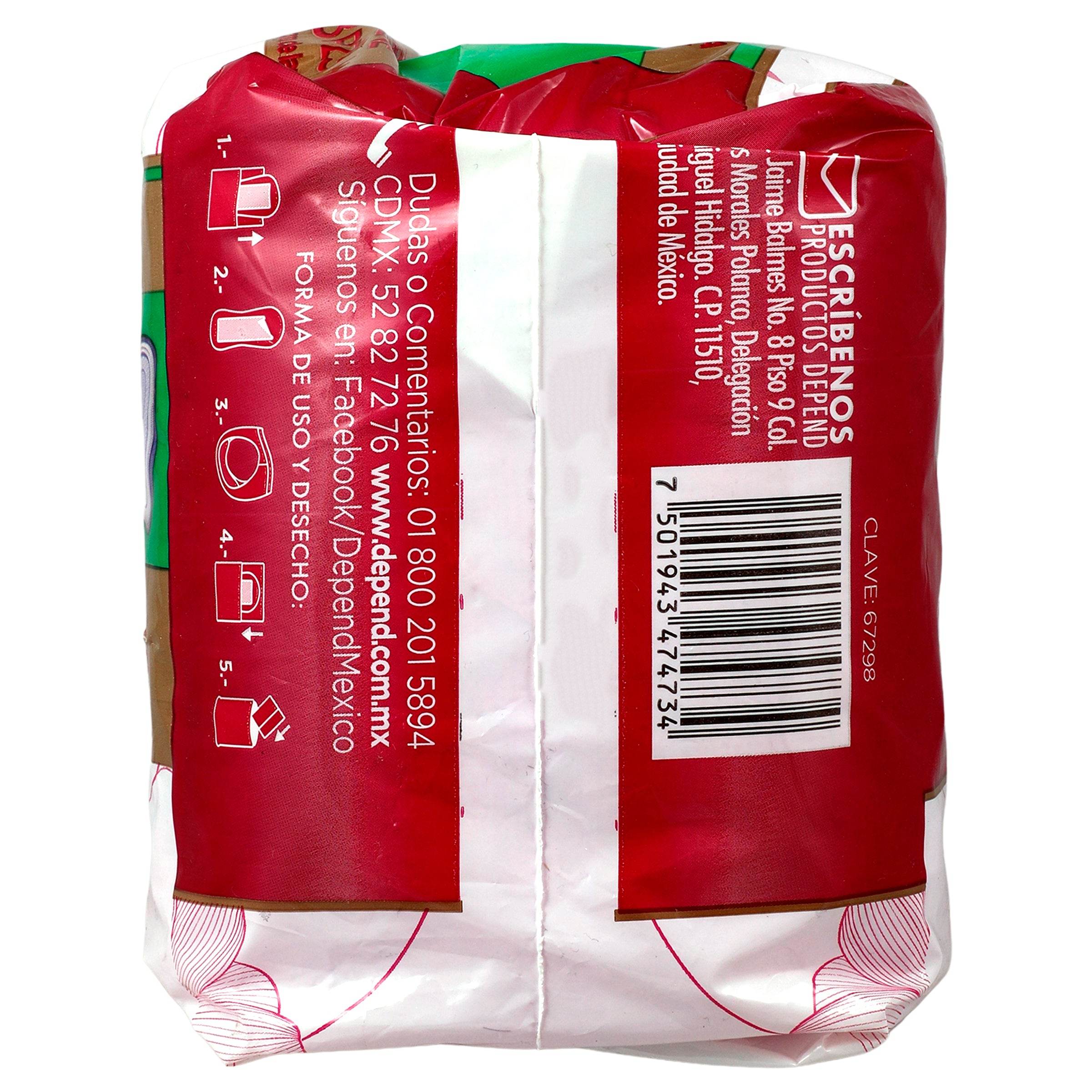 Toallas Depend Femenine Super Con 8 7501943474734