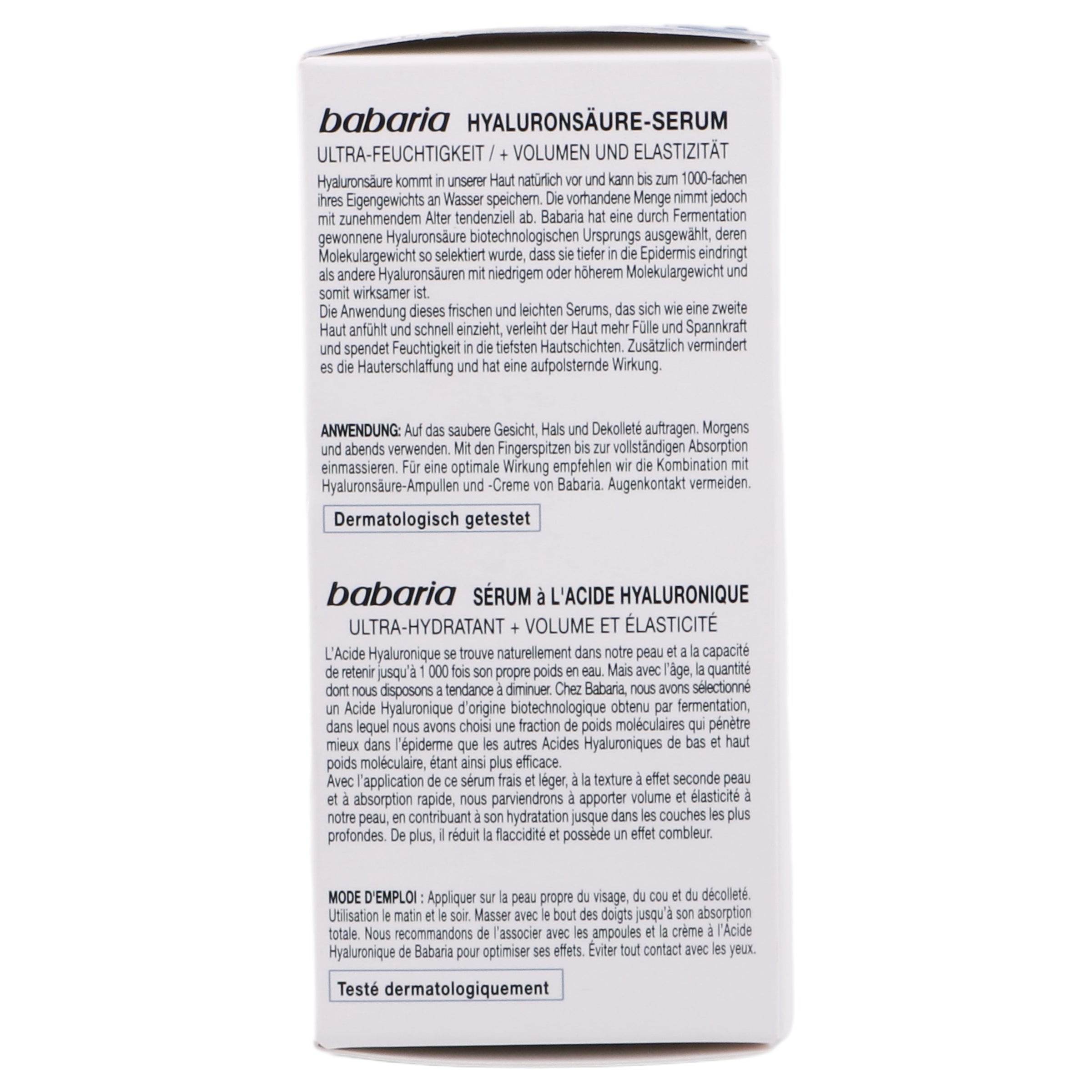 Babaria Serum Acido Hialuronico 30Ml 8410412100069