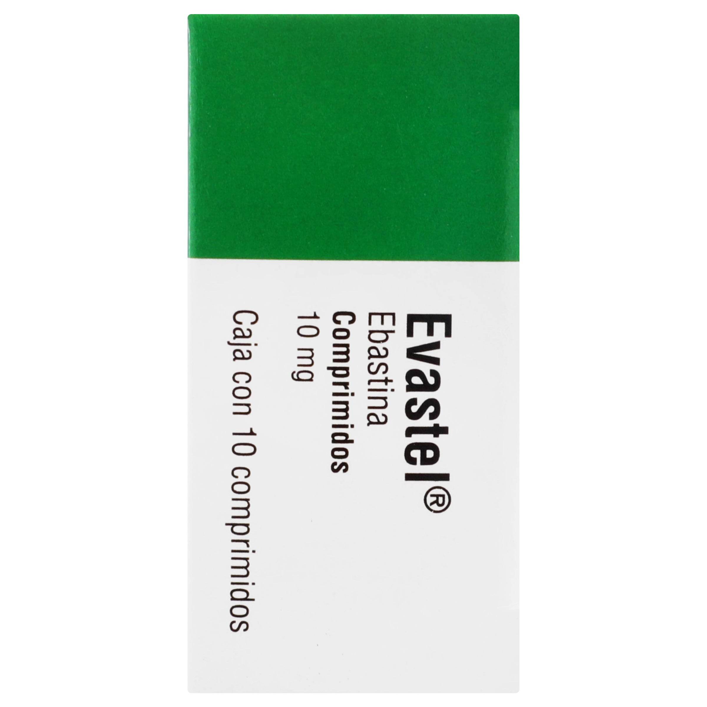 Evastel 10Mg Con 10 Comprimidos (Ebastina) 7501289500012