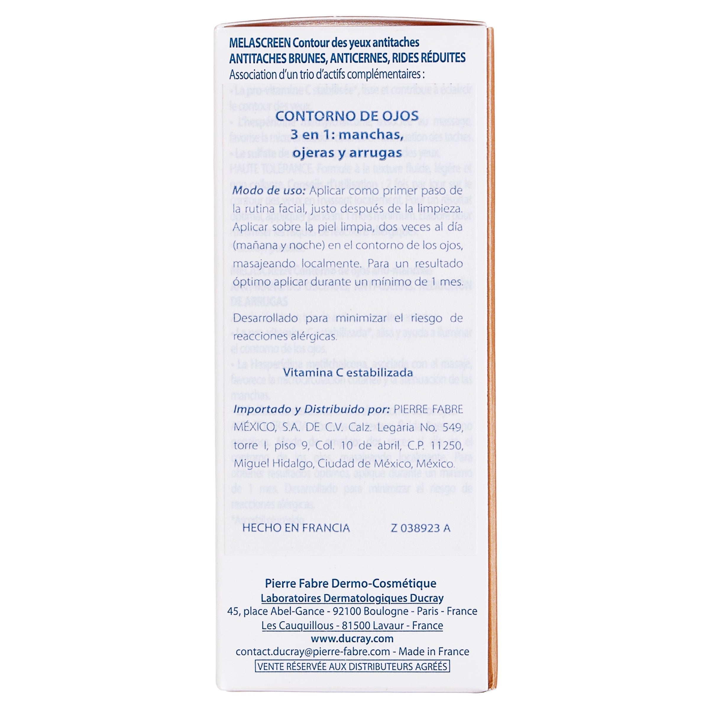 Ducray Melascreen Contorno Ojos 15 Ml 3282770389234