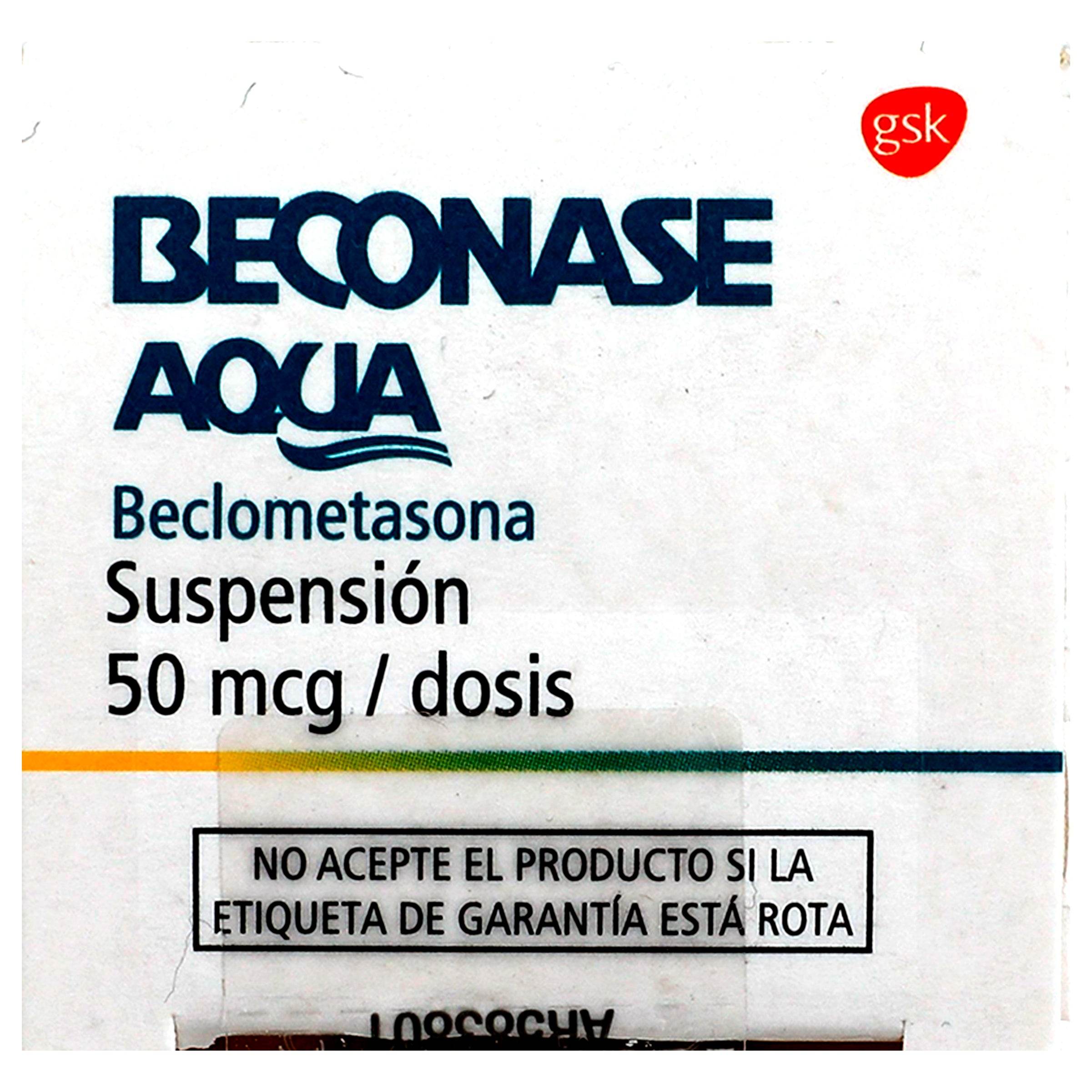 Beconase Aqua Suspensión 50Mcg 200D (Beclometasona) 7501043164726
