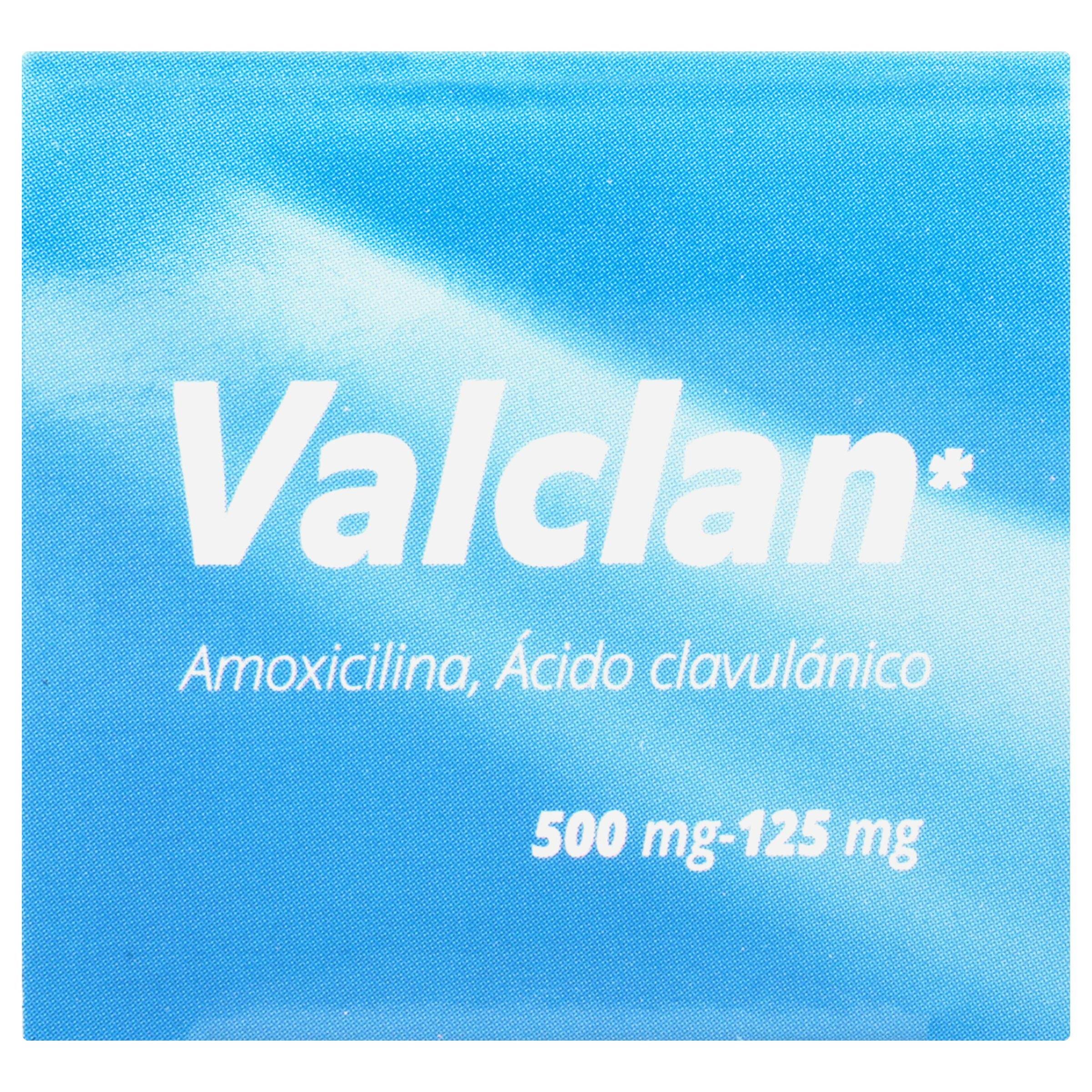 Valclan 500Mg/125Mg Con 10 Tabletas (Amoxicilina/Ac Clavulanico) 7503001007199