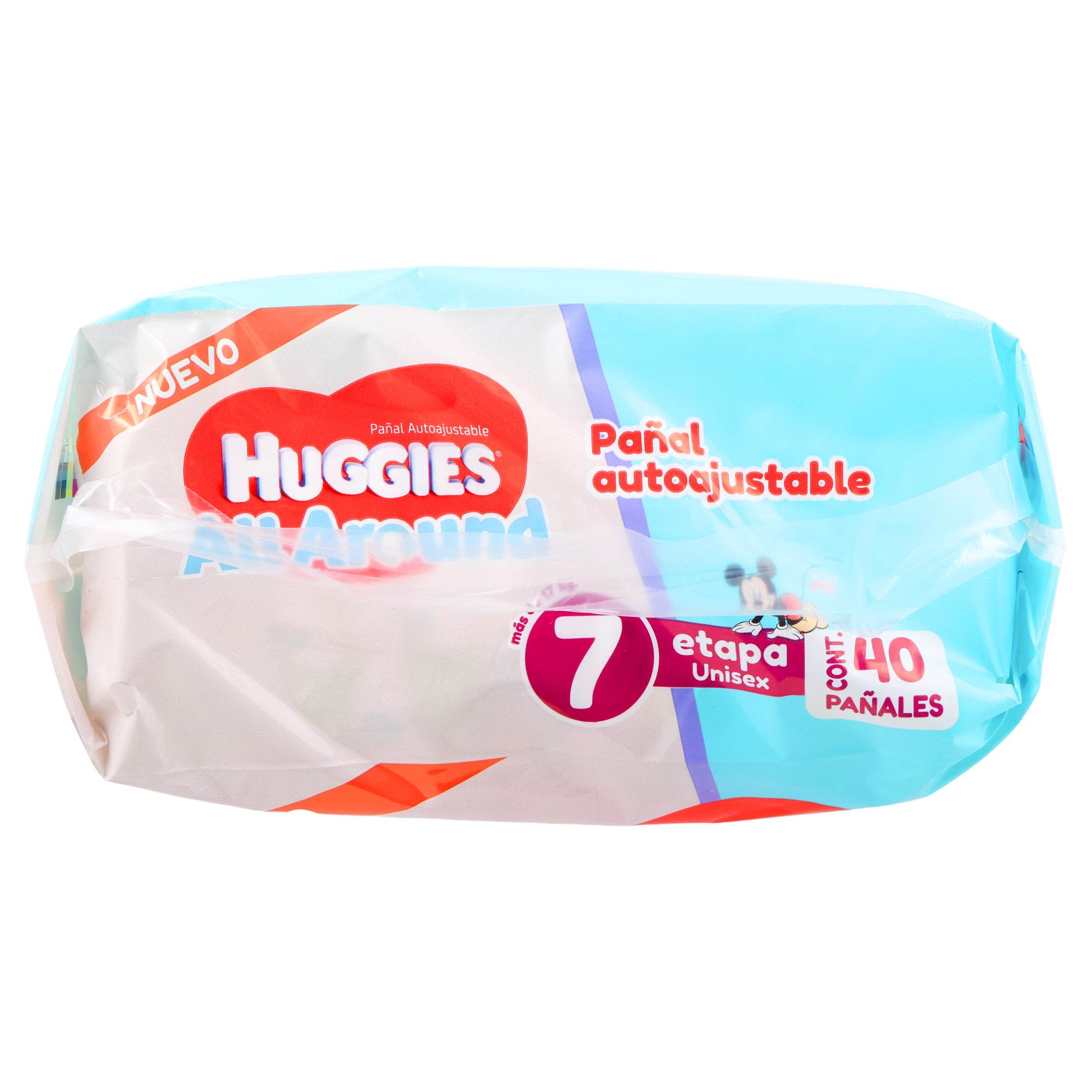 Pañal Huggies All-Around Etapa 7 Con 40 7506425625307