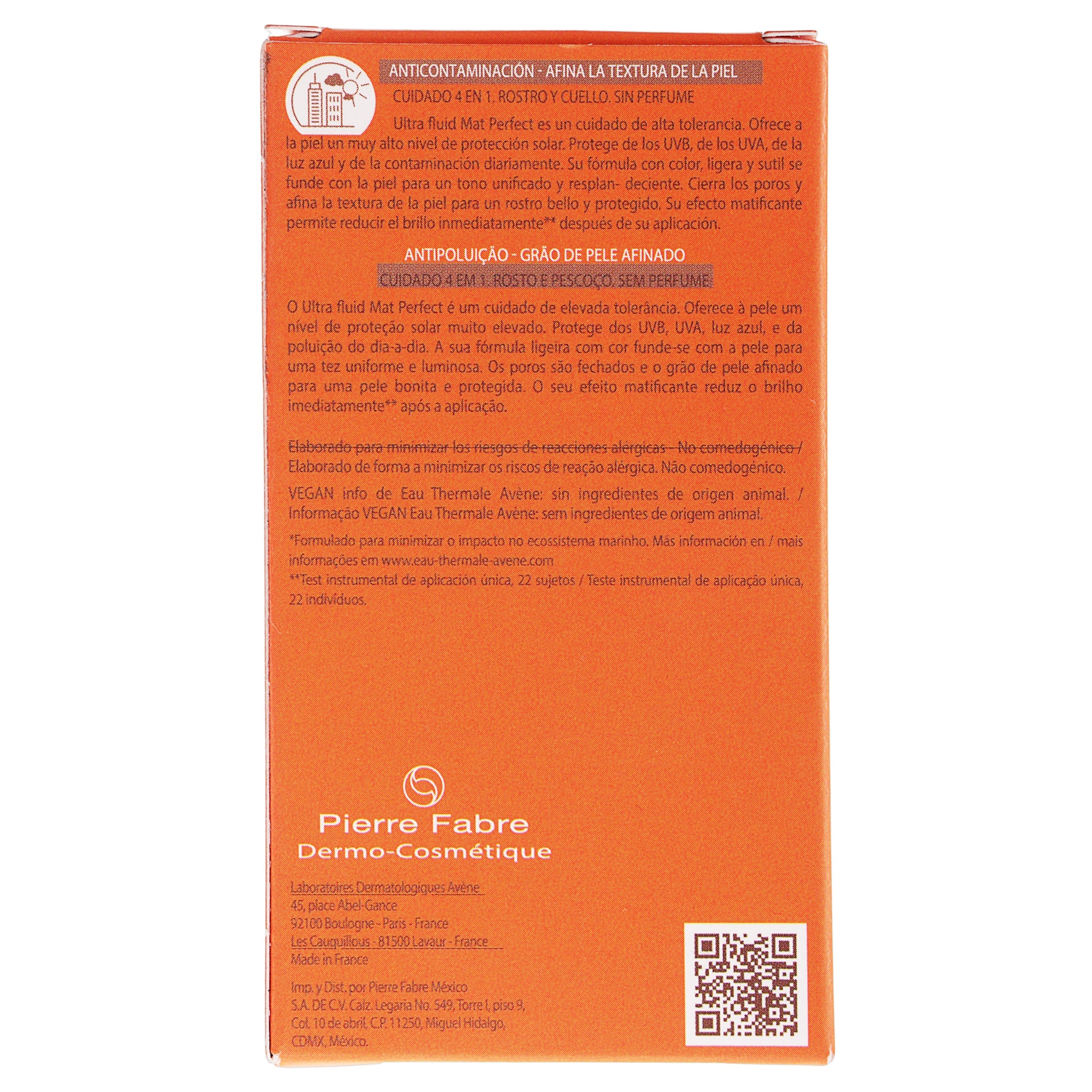 Protector Solar Ar Avene Ultrafluido Mat Perfect Fps 50+ 50 Ml 2 3282770392692