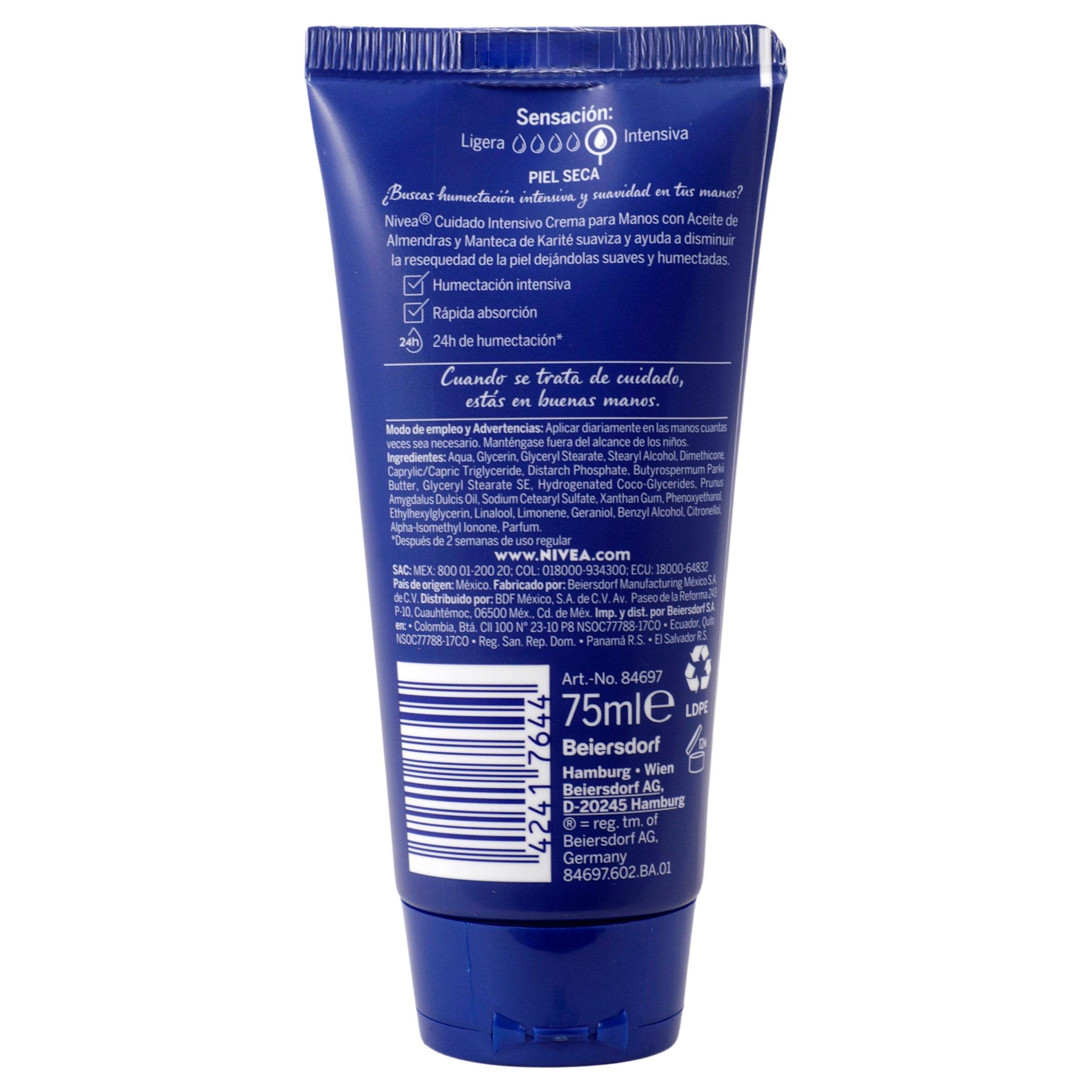 Crema Nivea Lata Cuidado Int P/Manos 75 Ml 42417644
