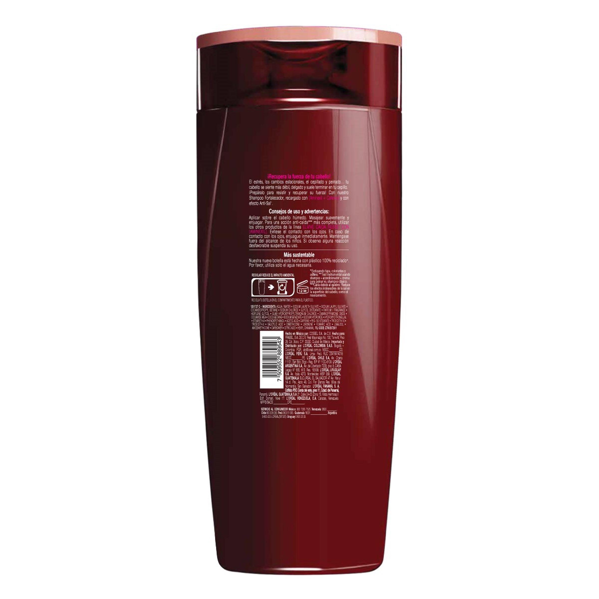 Shampoo Elvive Caida Resis Forta 370 Ml 7509552889543