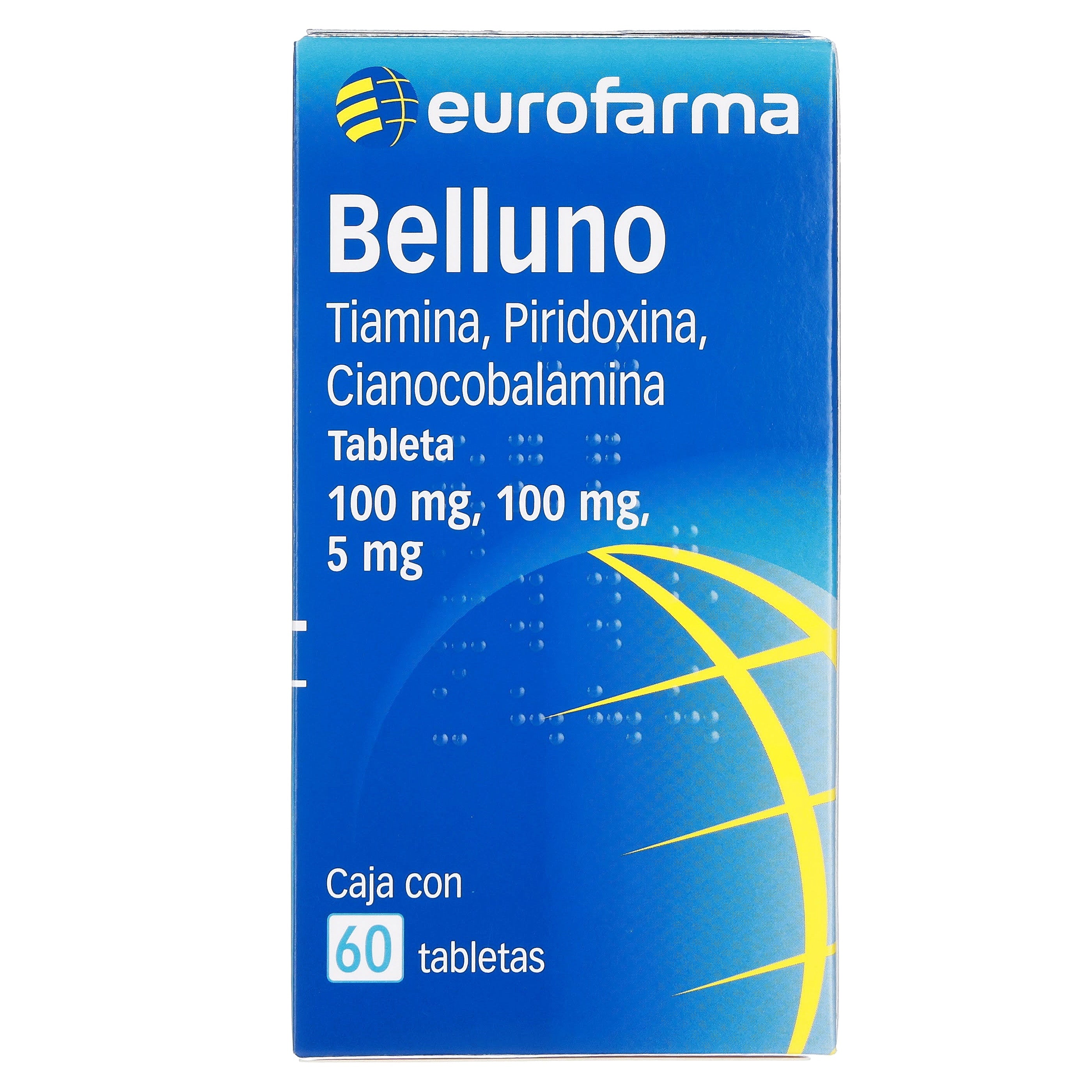 Belluno 100 / 100 / 5 Mg Con 60 Tabletas 7891317030520